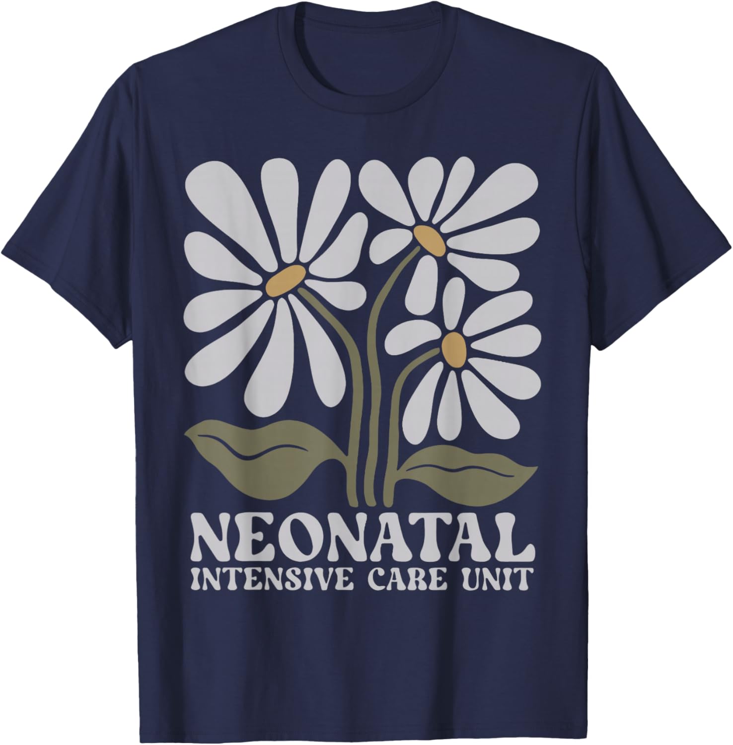 Boho Floral NICU Nurse T-Shirt for Neonatal RNs - Stylish and Comfy - 19