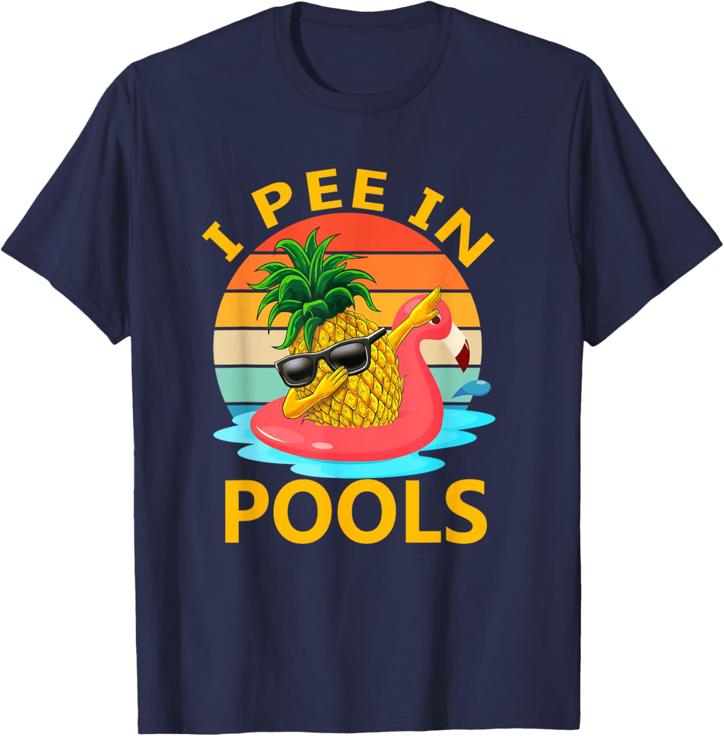 Funny I Pee In Pools Swimming Joke T-Shirt for Summer Pool Parties - 2