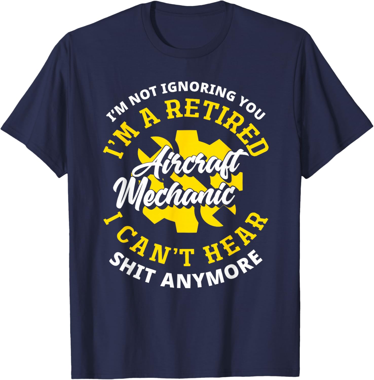 Retired Aircraft Mechanic T-Shirt – Funny Gift for Plane Lovers - 3