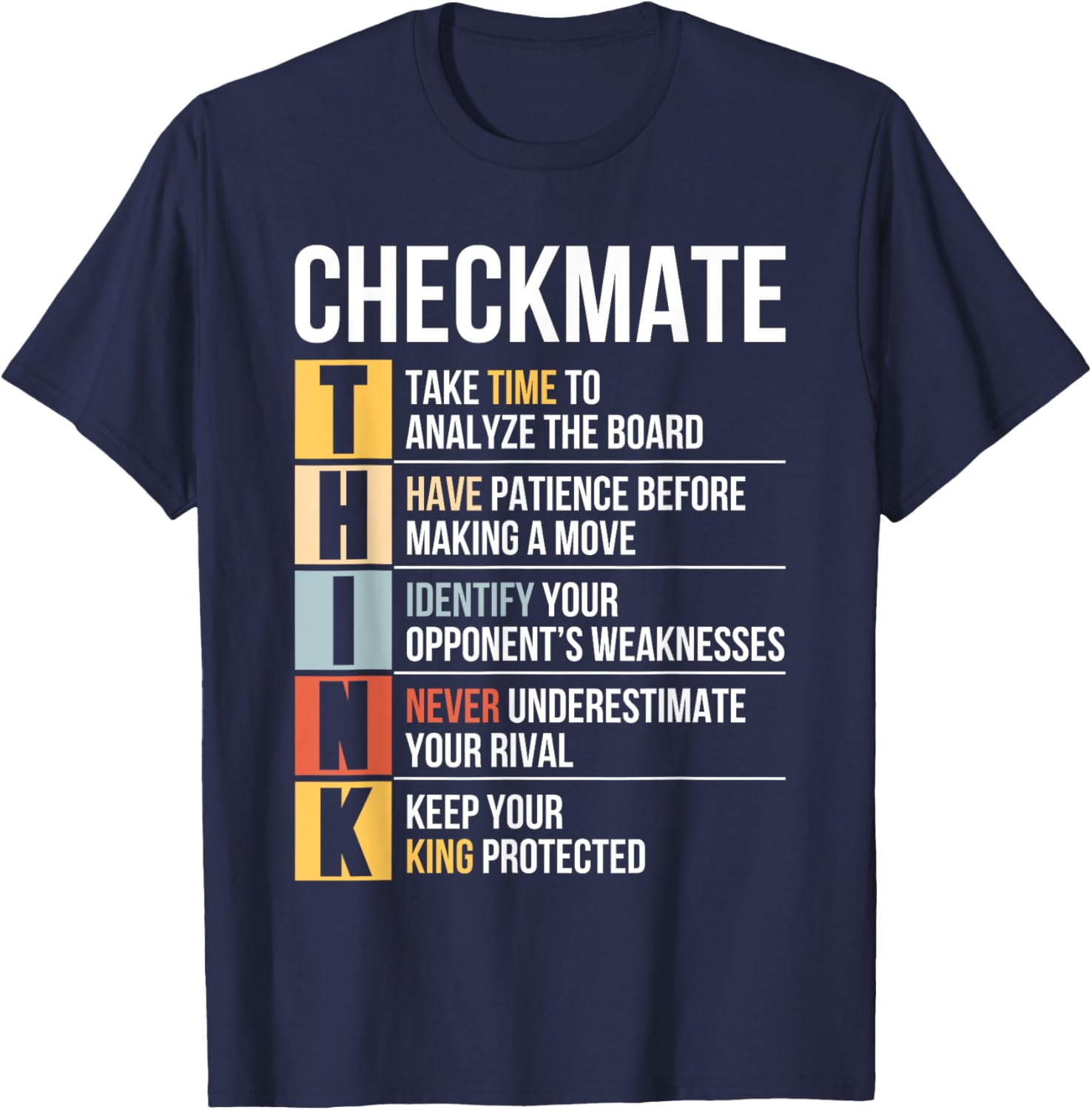 Funny Chess Player Checkmate Strategy Quote T-Shirt for Game Lovers - 5