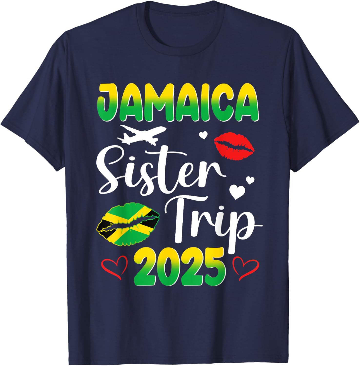 Sister's Trip Jamaica 2025 Matching T-Shirt for Friends Vacation Fun - 2