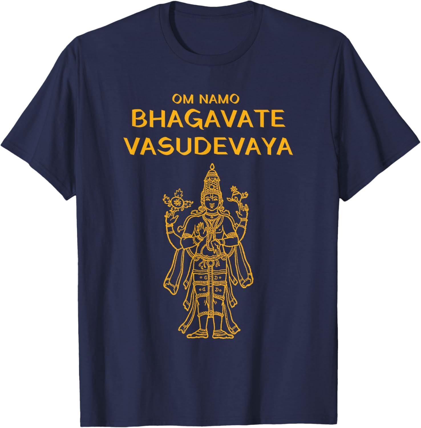 Vishnu Narayana Om Namo Bhagavate Vasudevaya Hindu T-Shirt - 11