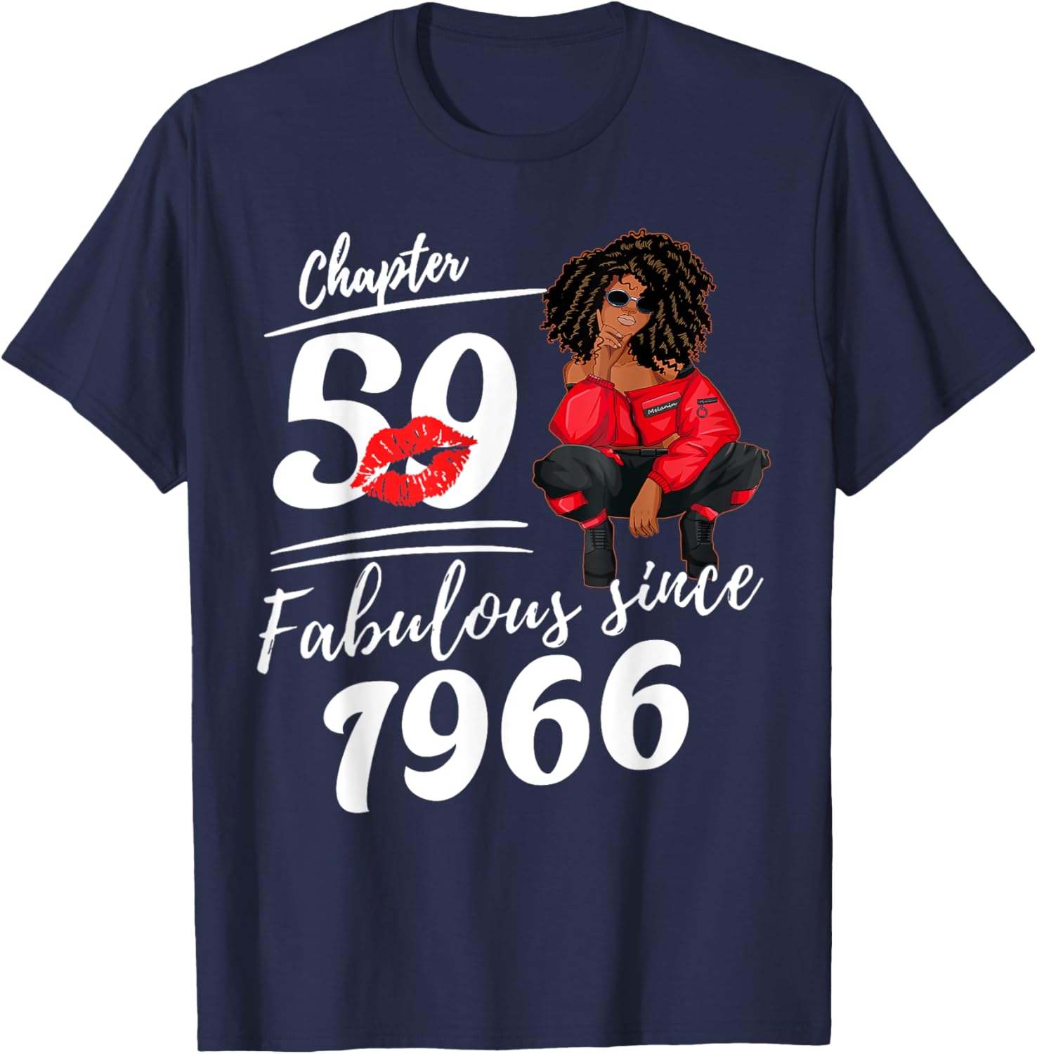 Fabulous Since 1966 59th Birthday Queen T-Shirt for Women - 3