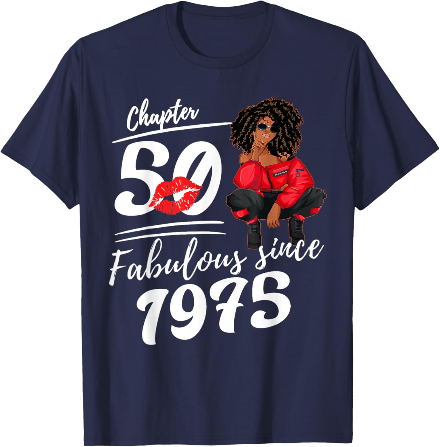 Fabulous Since 1975 50th Birthday Queen T-Shirt for Women - 1