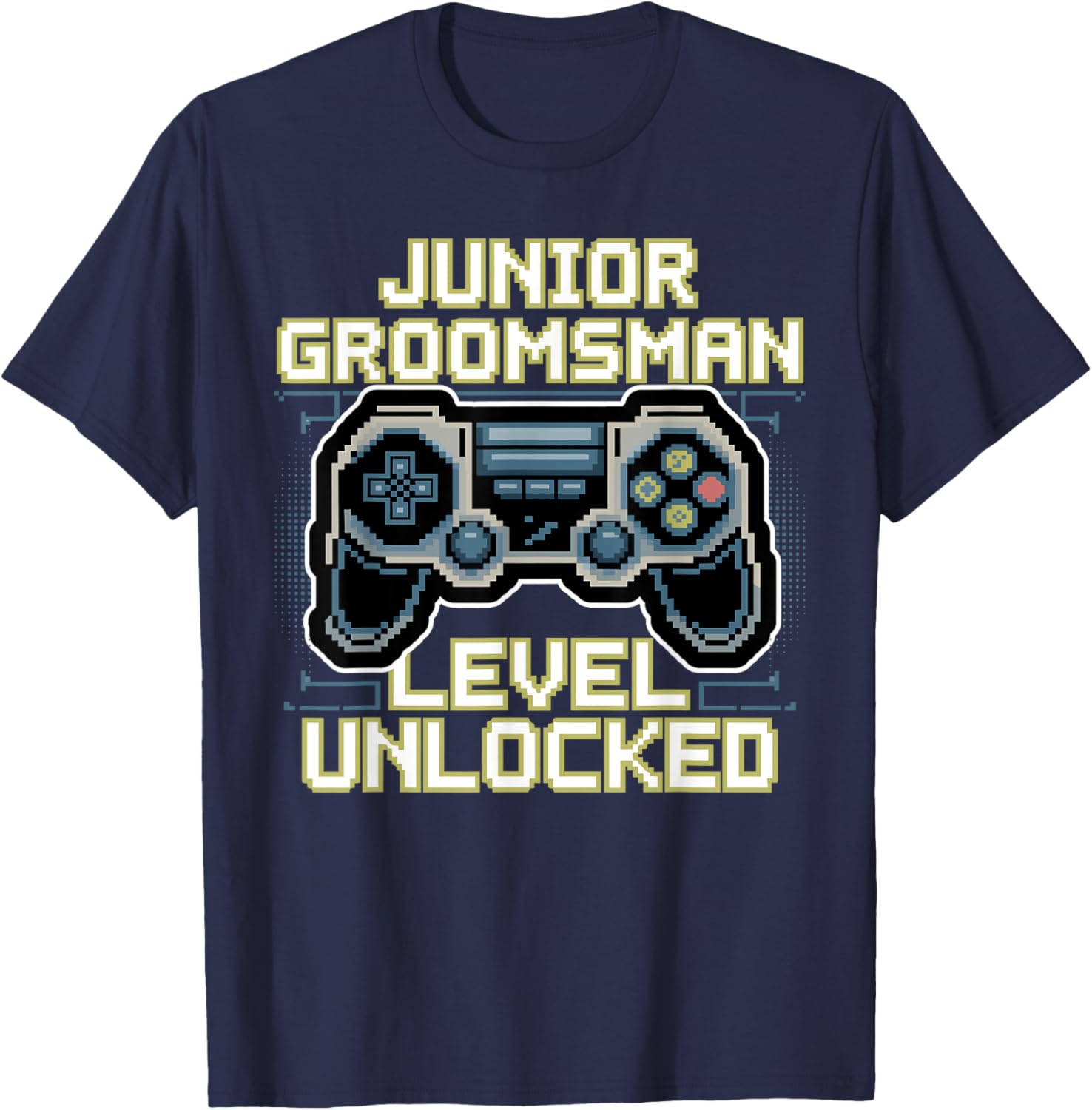 Cute Junior Groomsman Gaming T-Shirt for Boys - Perfect Wedding Outfit - 1