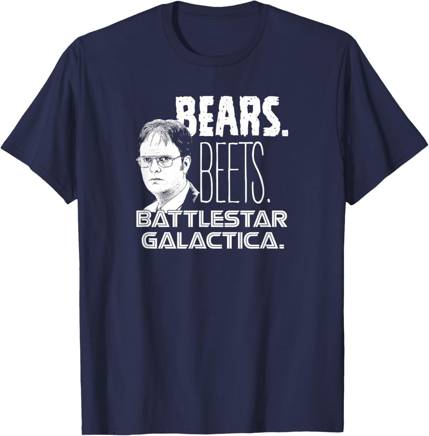Office Bears Beets Dwight Head T-Shirt for Fun and Casual Wear - 5