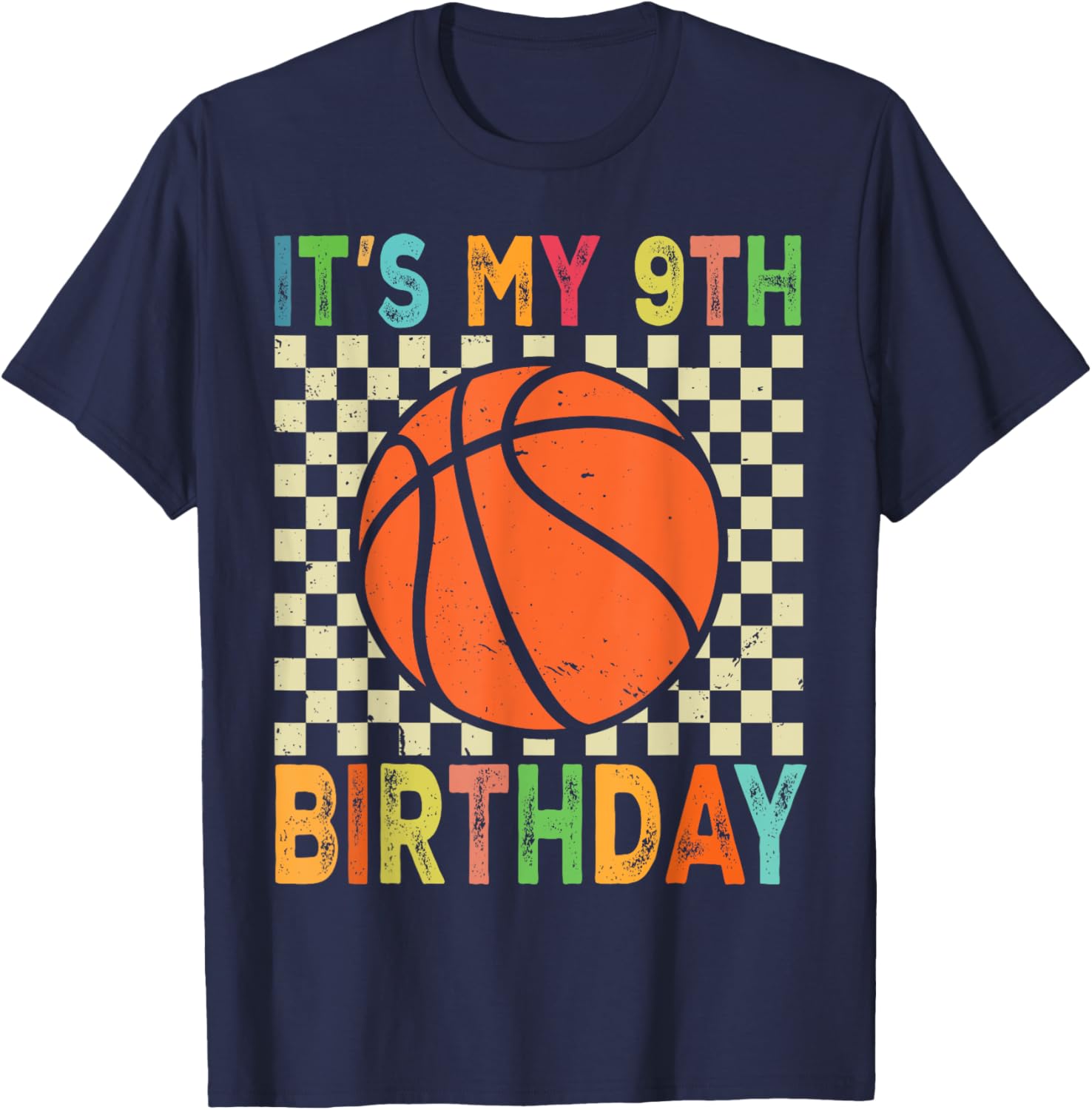 Cool 9th Birthday Basketball T-Shirt for 9 Year Old Players and Fans - 5