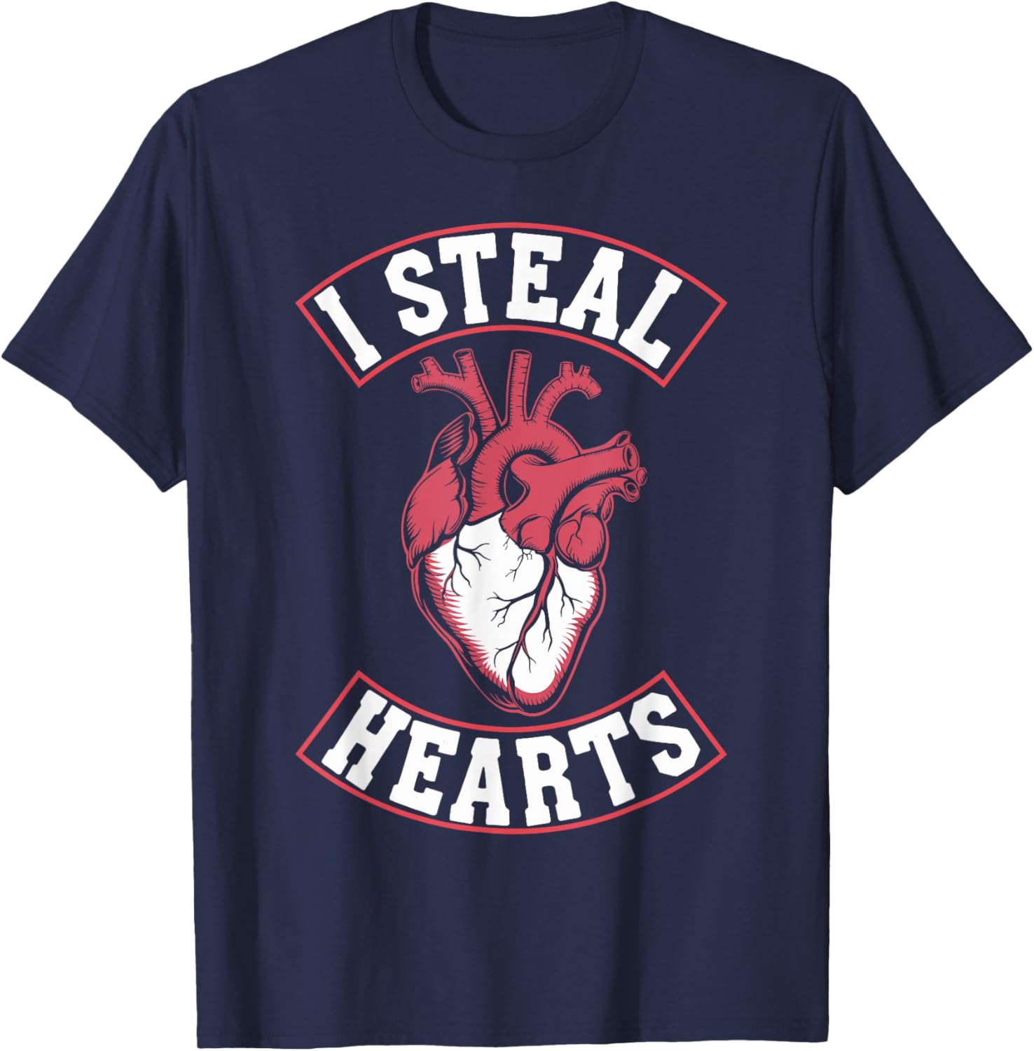 I Steal Hearts Goth Valentine's Day T-Shirt for Unique Style Lovers - 1
