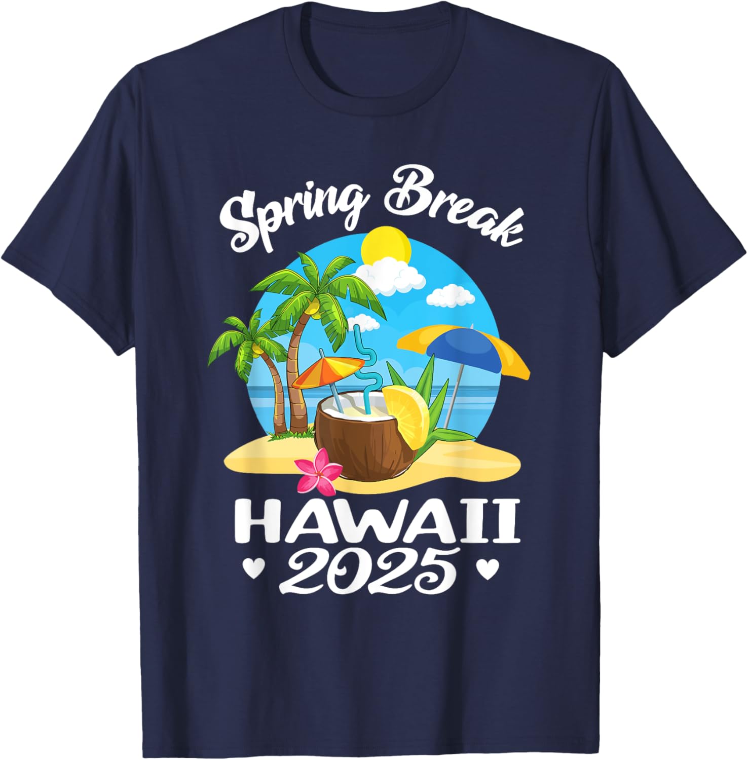 Hawaii 2025 Spring Break Family Beach T-Shirt for Fun School Vacations - 7