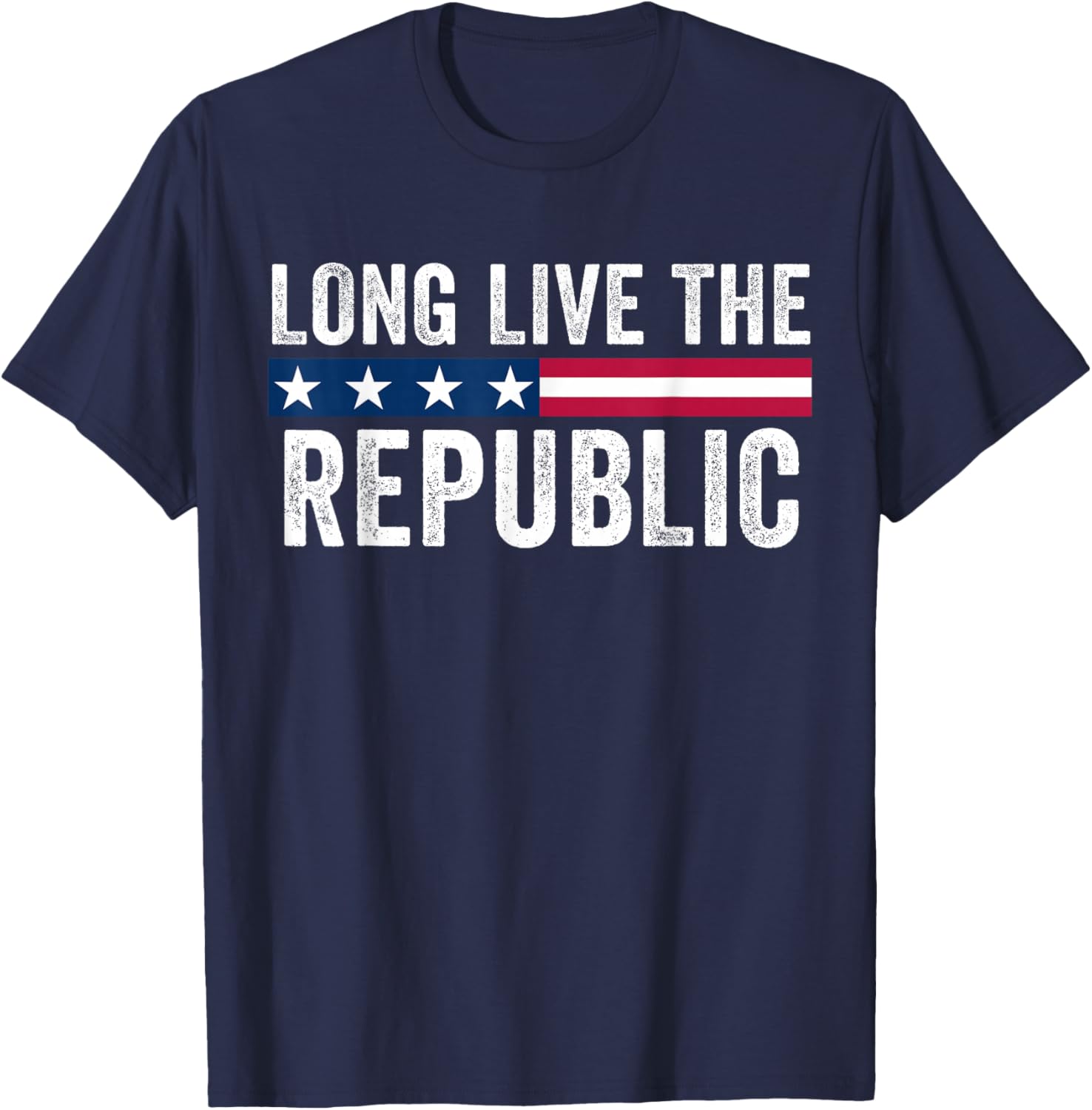 Long Live the Republic American Flag T-Shirt for Patriotic Style - 8