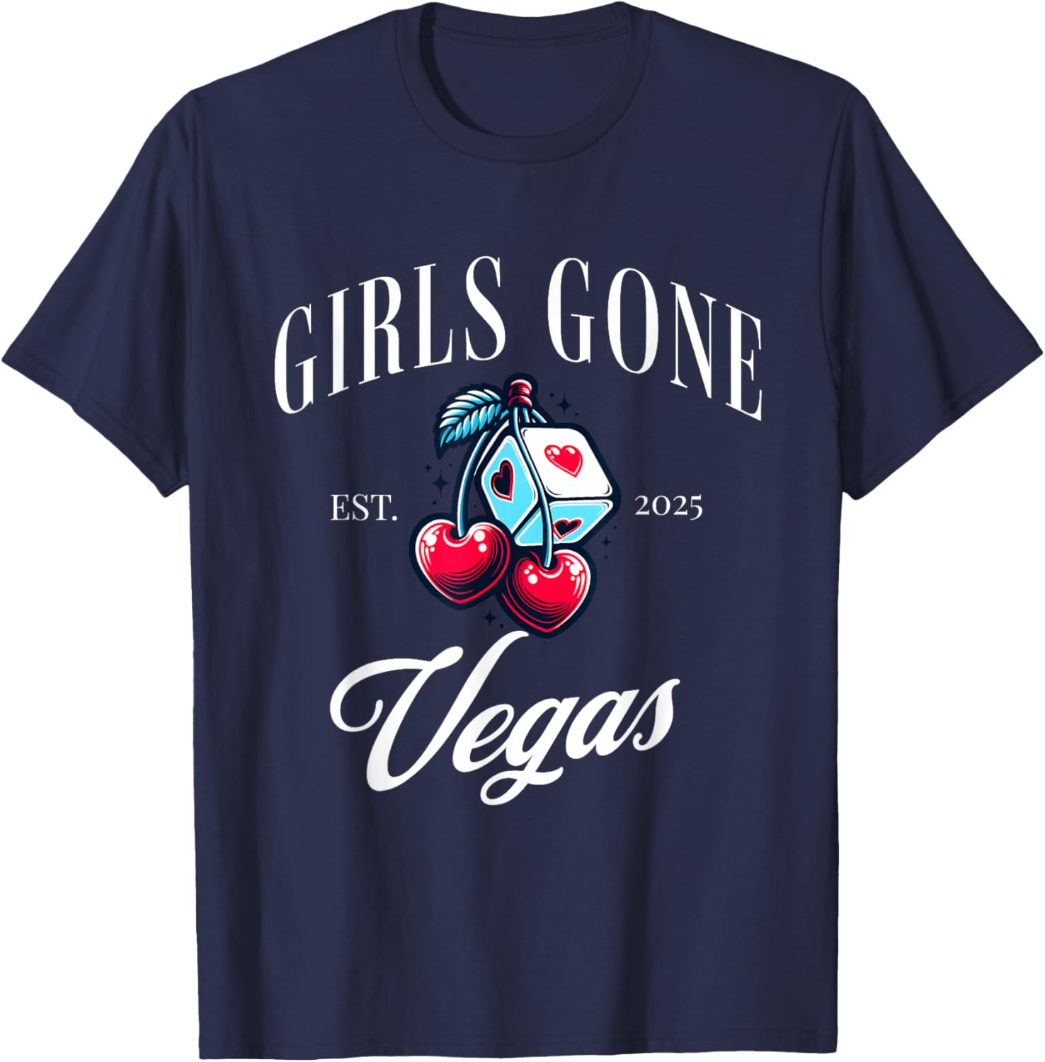 Girls Gone Vegas 2025 Bachelorette Party T-Shirt for Fun Trips - 5