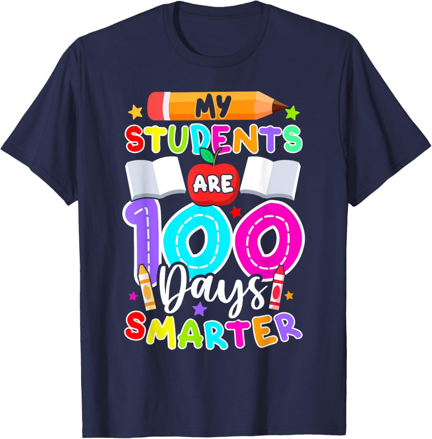 My Students Are 100 Days Smarter T-Shirt for 100th Day of School - 2