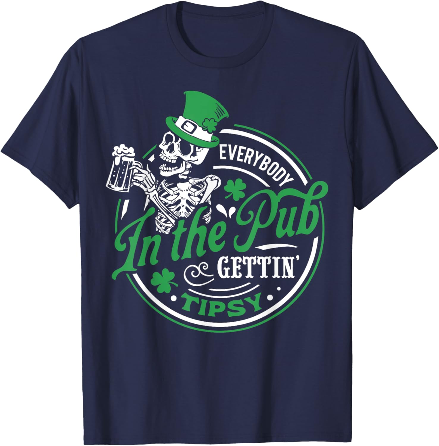 Tipsy St Patricks Day T-Shirt for Men and Women - Fun Pub Celebration Wear - 2