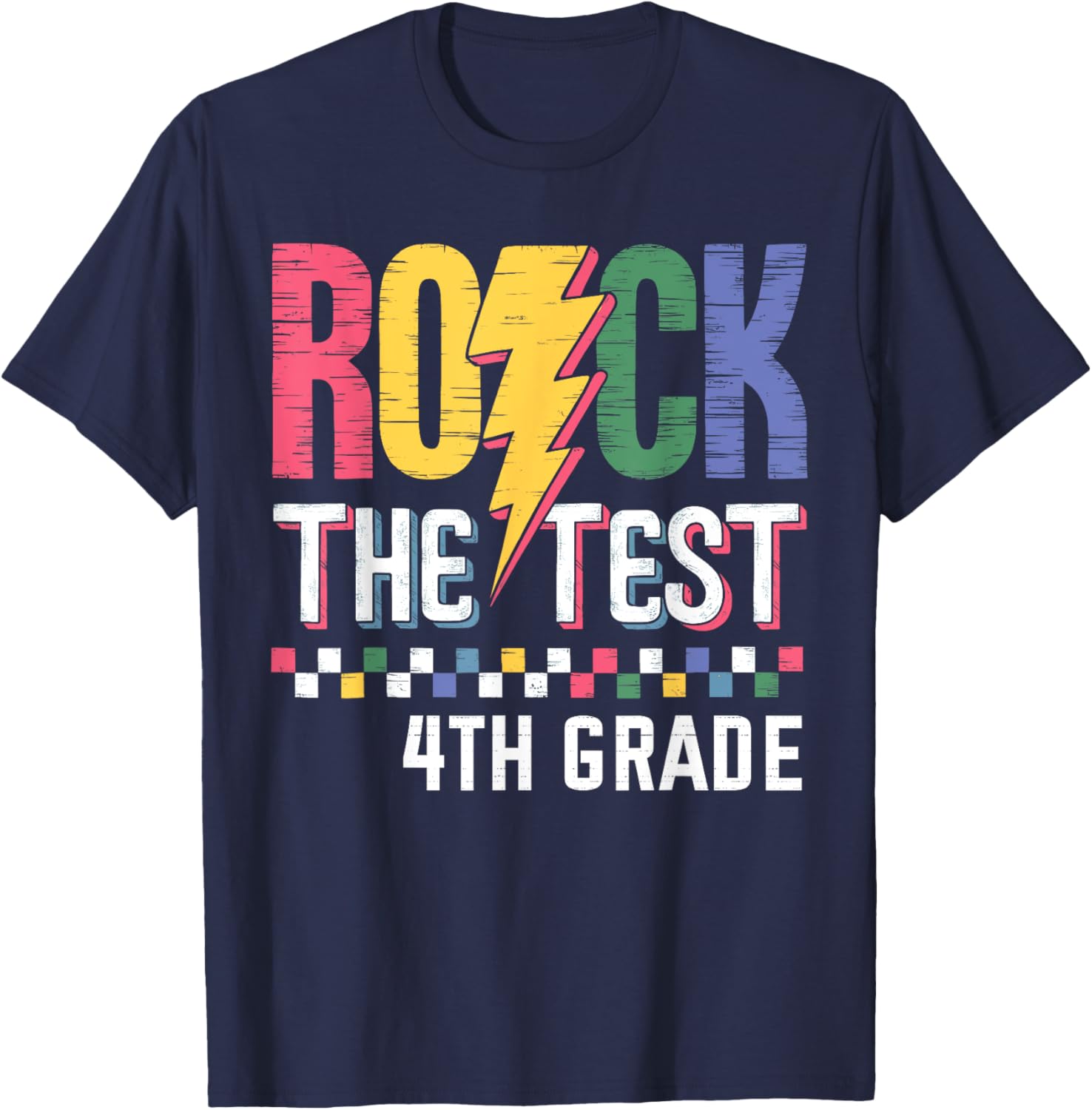 Rock The Test 4th Grade Test Day T-Shirt for Students and Teachers - 20