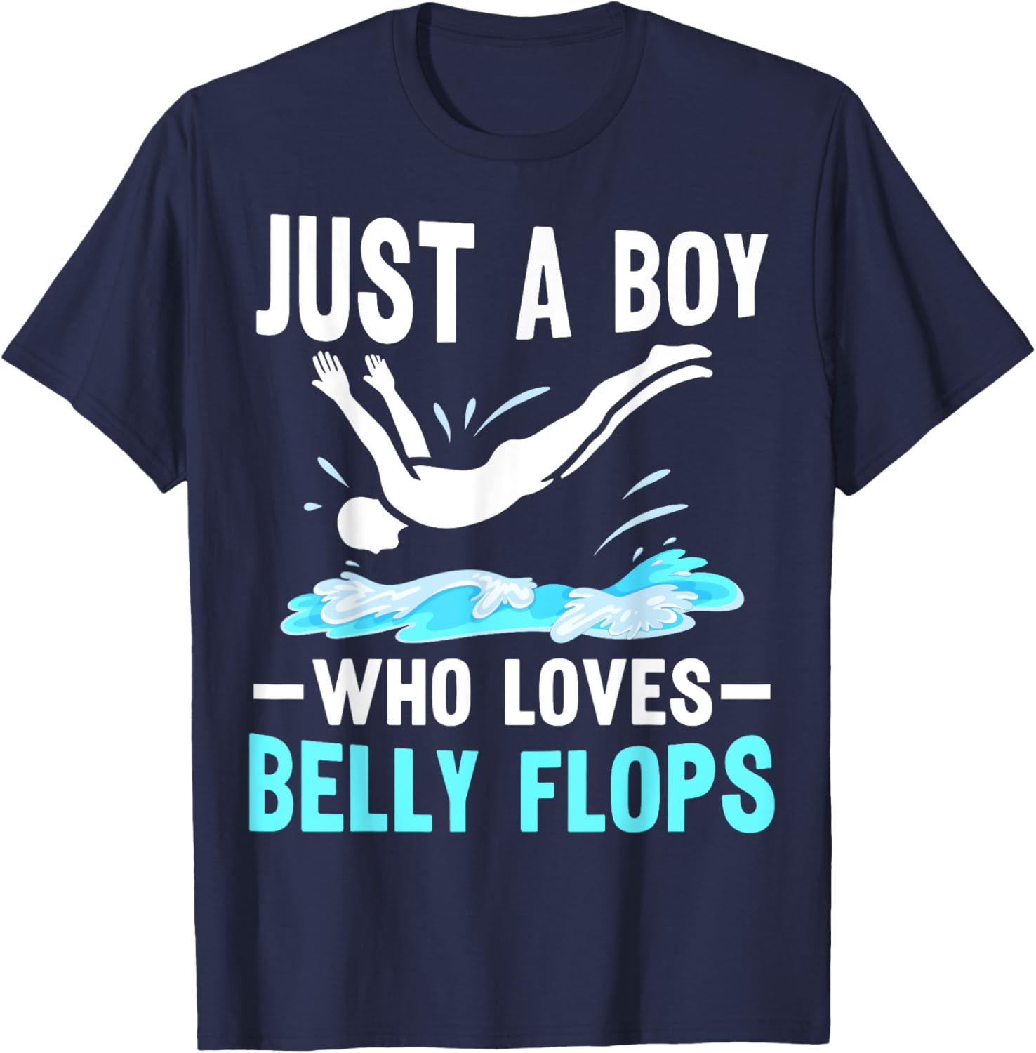 Belly Flop Lover T-Shirt for Summer Fun at the Swimming Pool - 7