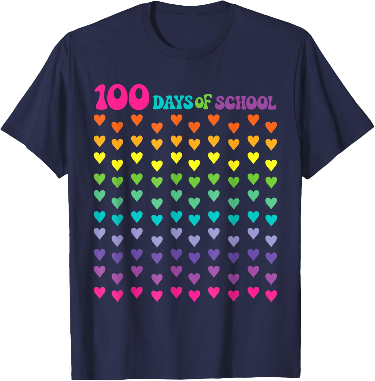 100th Day of School T-Shirt for Kids - Fun Math Numbers Design - 20