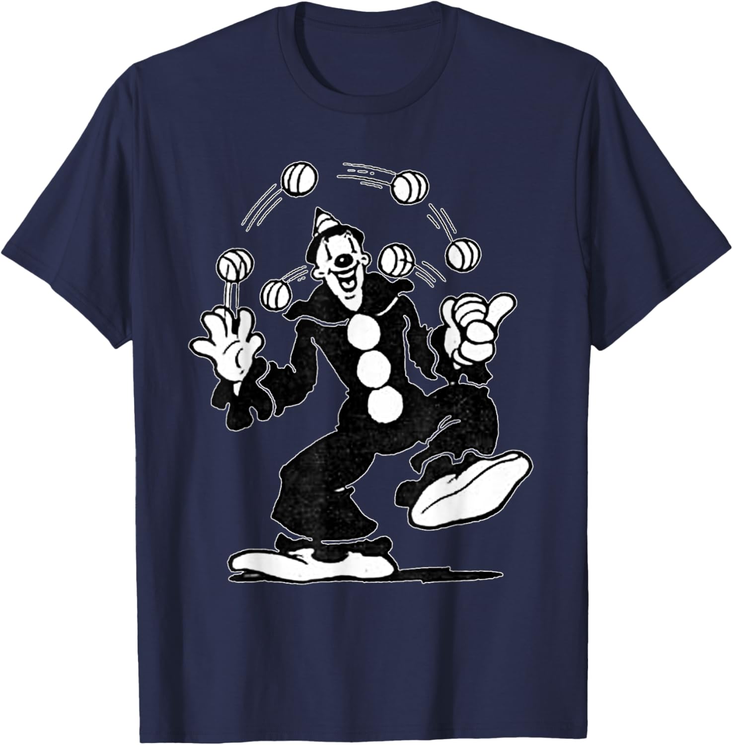 Koko the Clown Vintage Cartoon Juggling T-Shirt for Fun and Style - 15