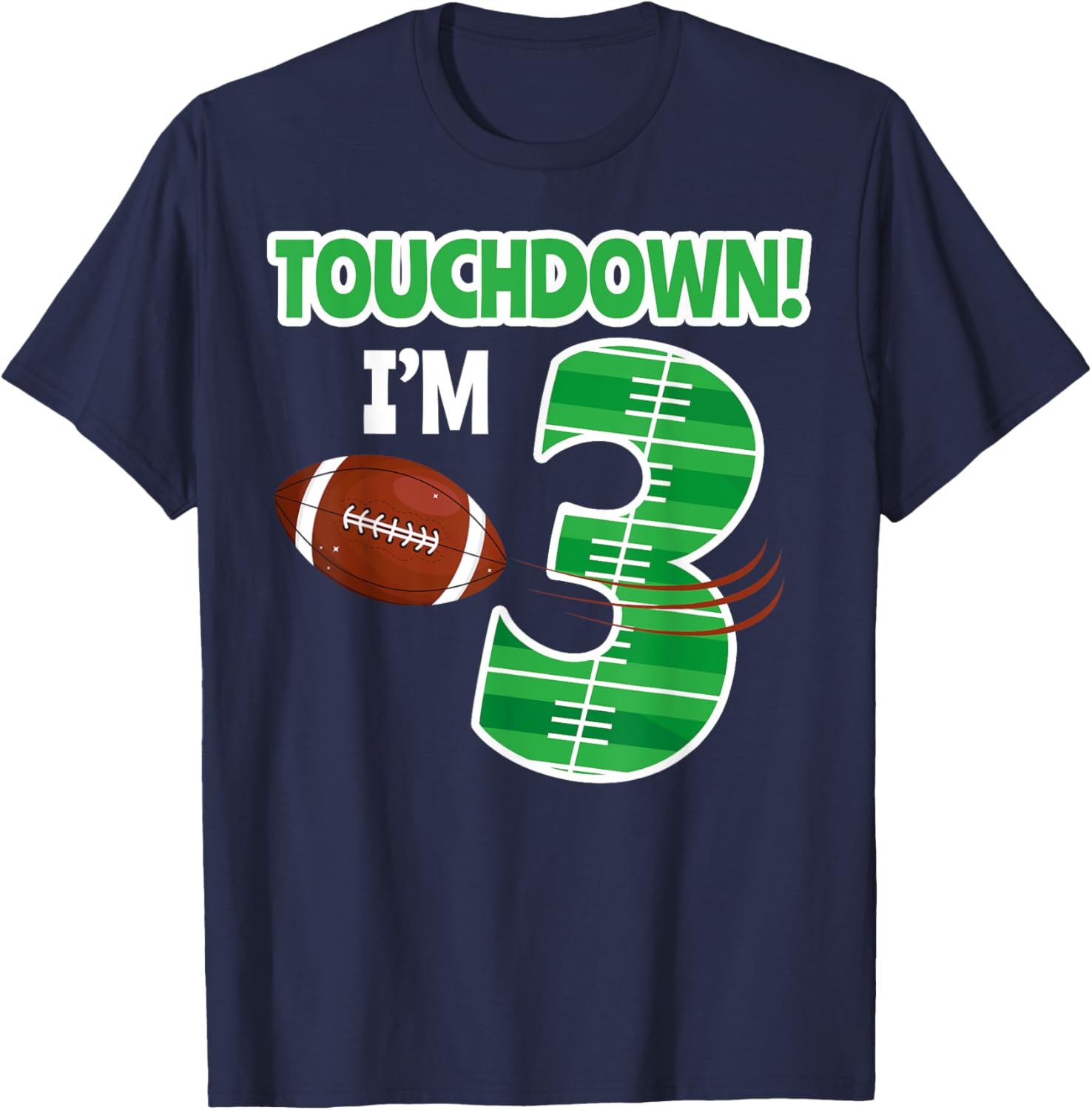 Football 3rd Birthday Party T-Shirt for Kids - Perfect for Game Lovers - 6