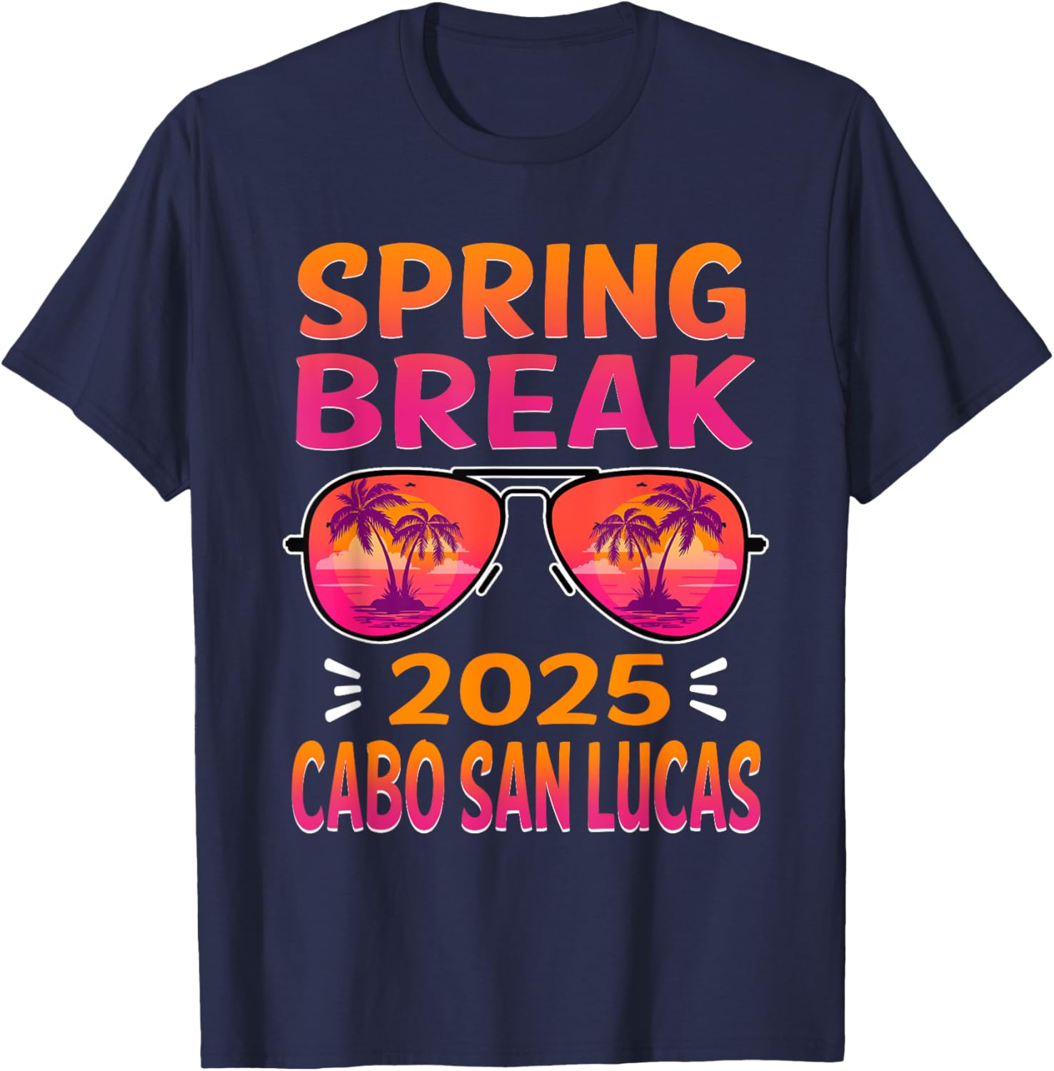 Spring Break Cabo San Lucas 2025 Retro T-Shirt for Beach Lovers - 7