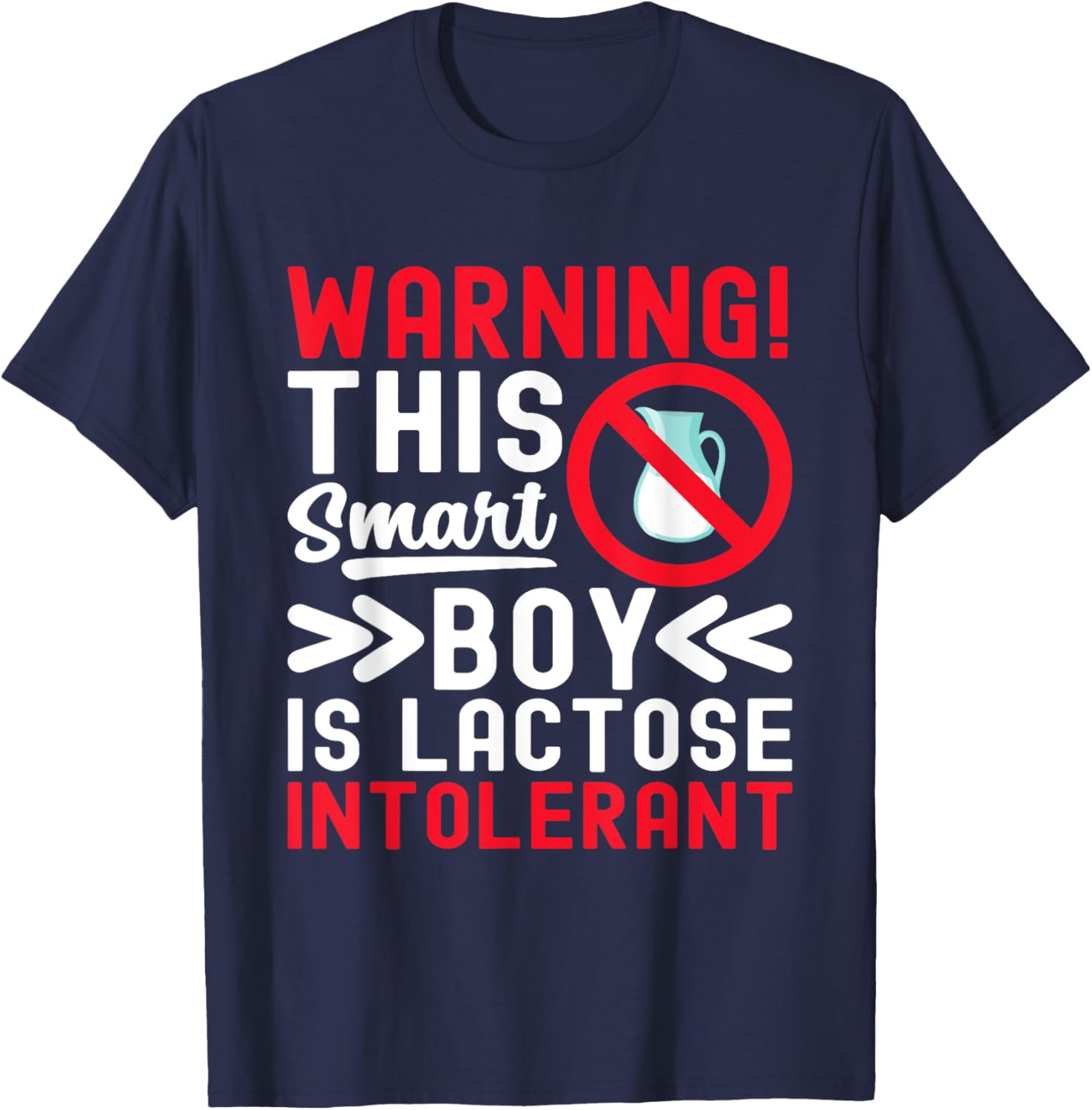 Lactose Intolerance Boy Dairy Allergy T-Shirt for Fun and Comfort - 1