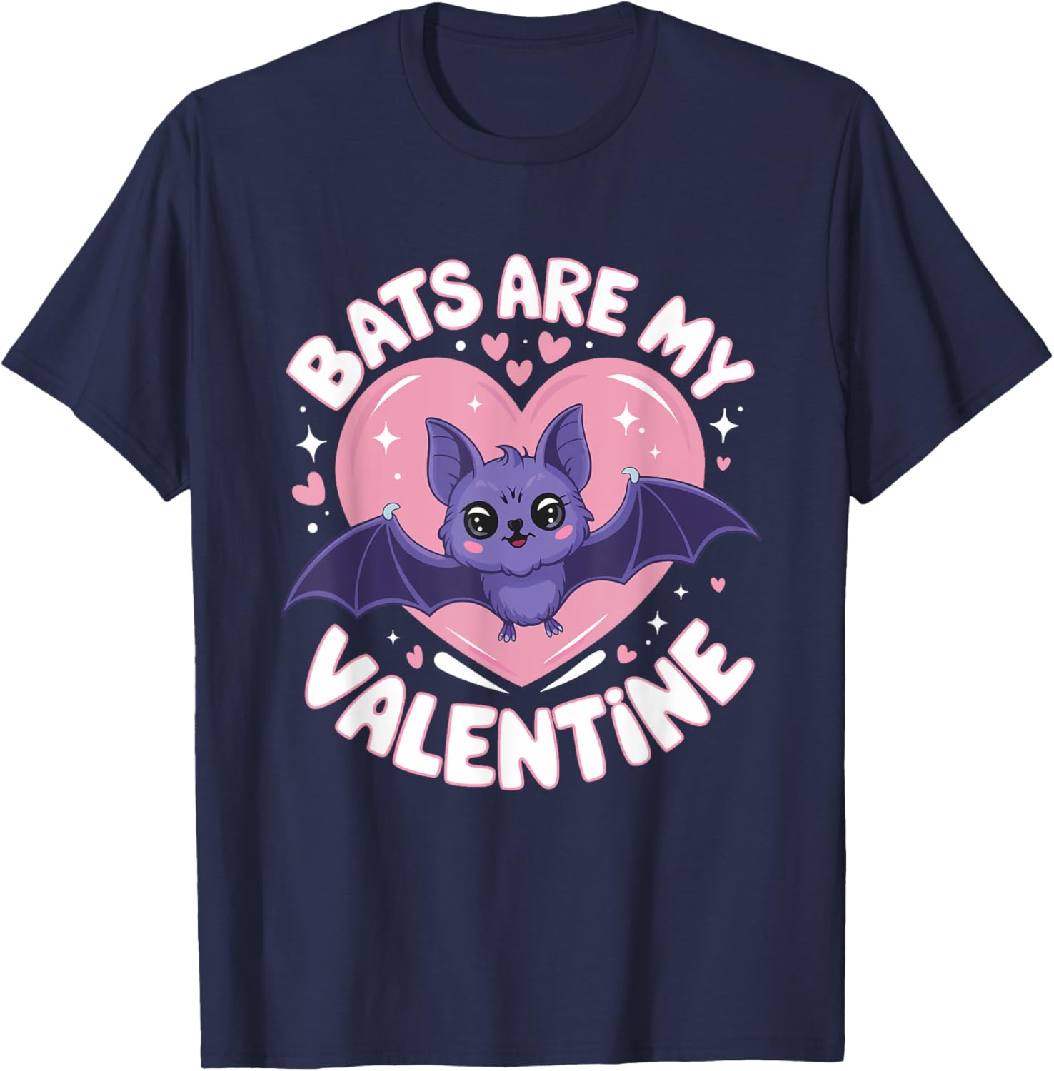 Pastel Goth Bat T-Shirt for Girls - Valentine's Day Cute Spooky Fashion - 6