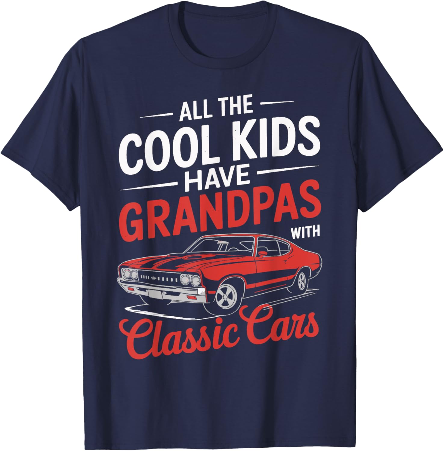 Vintage Classic Cars T-Shirt for Cool Kids and Their Grandpas - 8