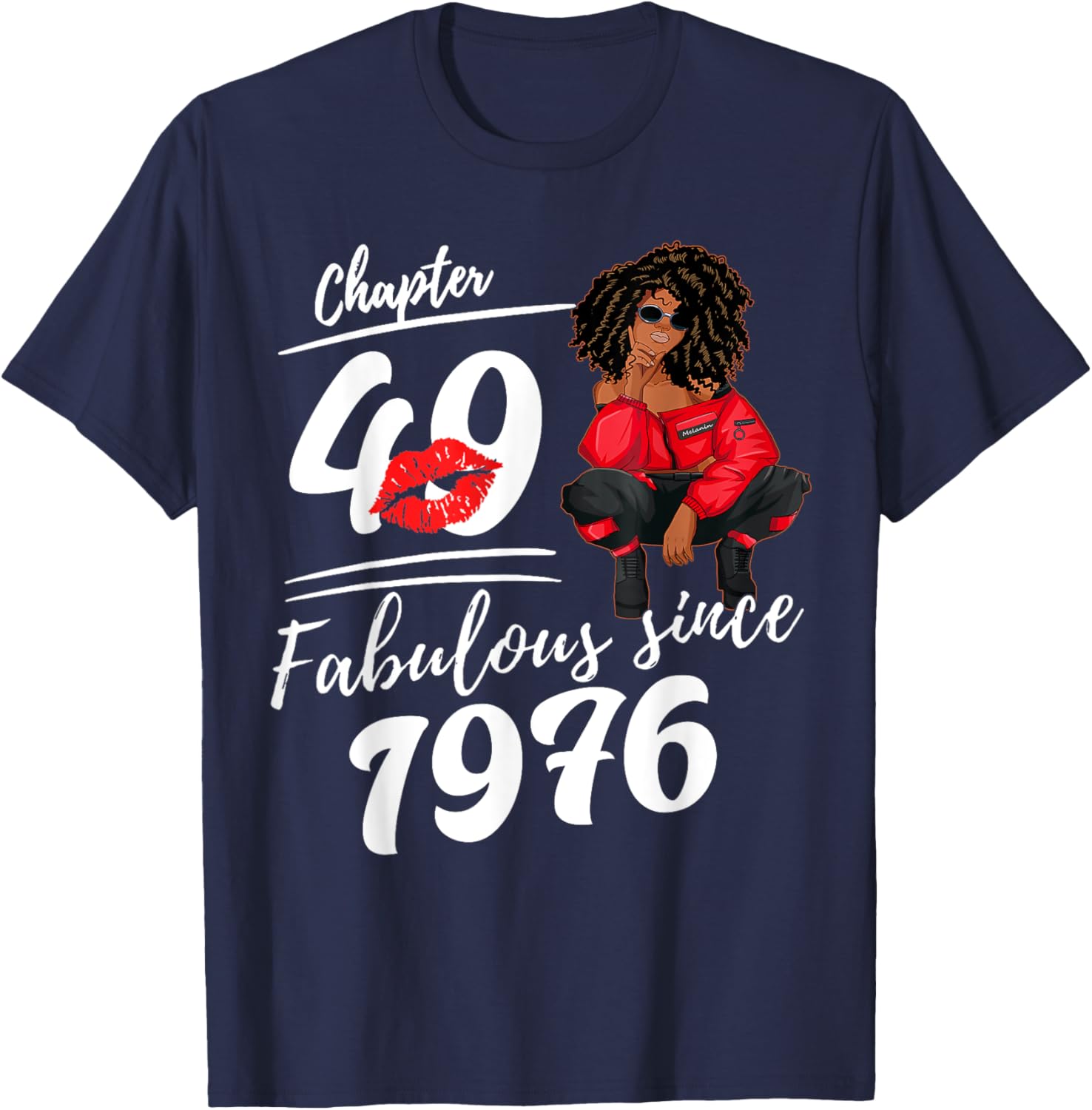 Fabulous Since 1976 49th Birthday Queen T-Shirt for Women Celebrations - 12