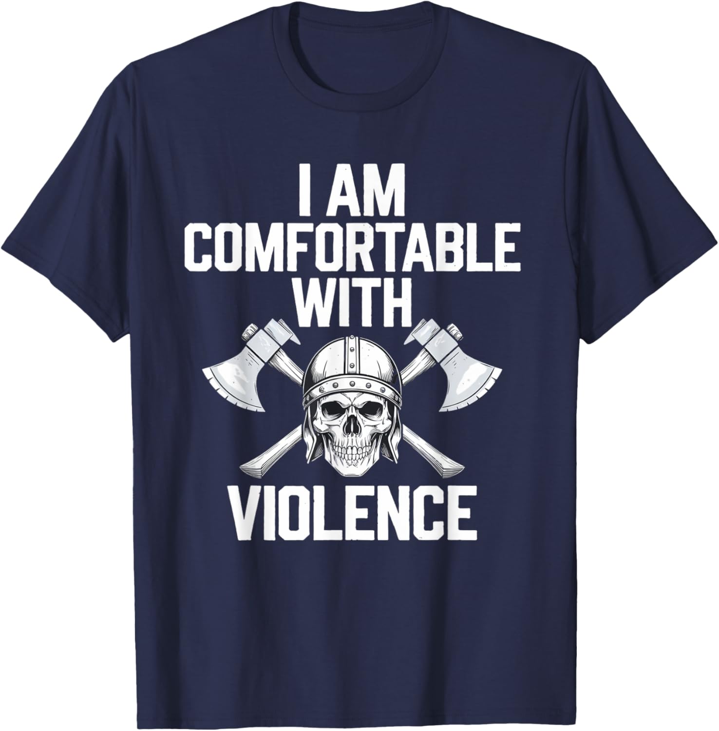 Warrior Spirit Viking Skull T-Shirt for Battle Enthusiasts and Fans - 1