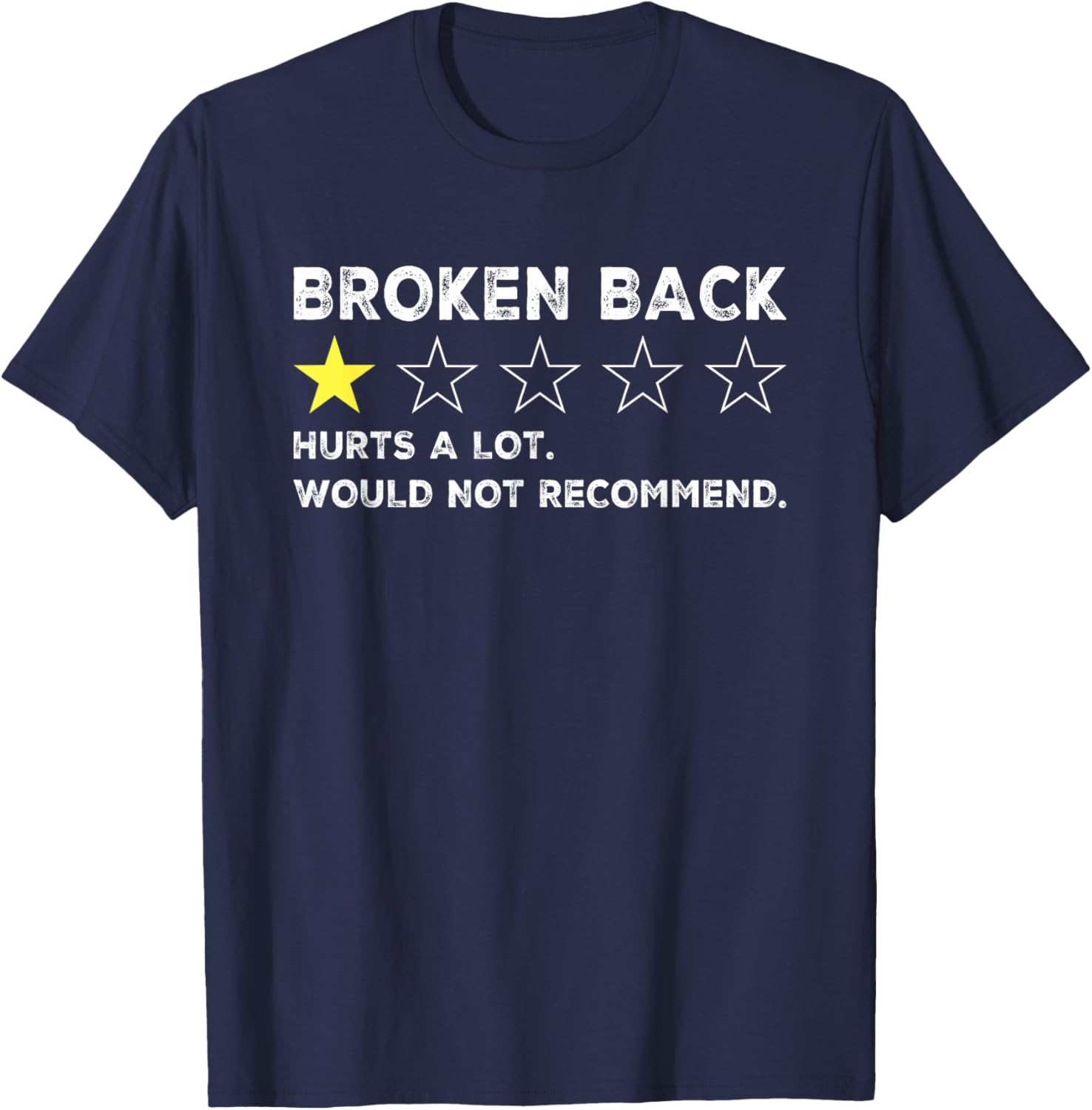 Funny Get Well Soon T-Shirt for Broken Back Spine Injury Recovery - 19