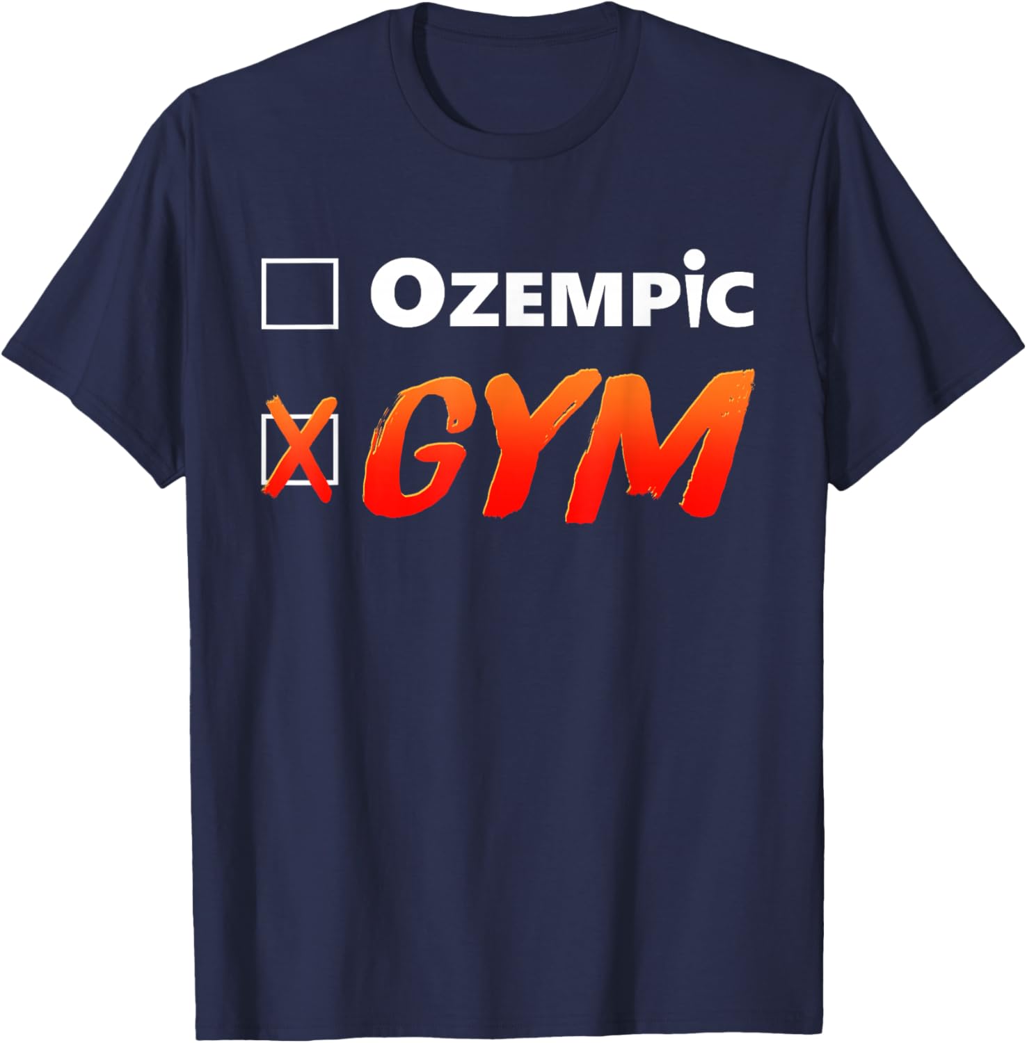 Funny Ozempic Gym T-Shirt for Fitness Lovers - Unique Design Apparel - 3