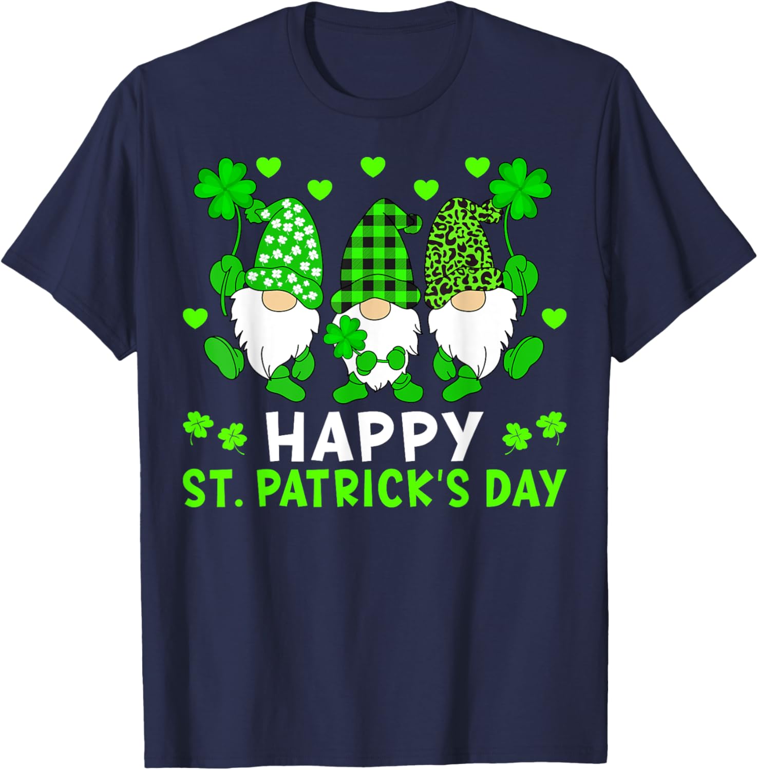 Happy St Patricks Day Gnomes Shamrock T-Shirt for Men Women Kids - 10