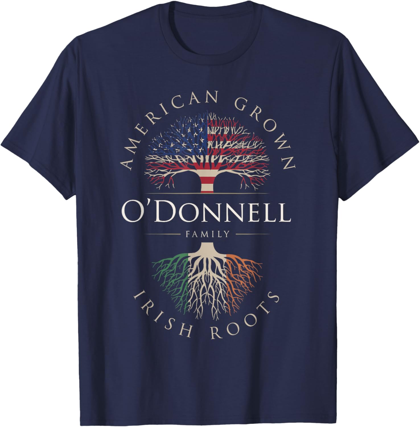 O'Donnell Family Name T-Shirt American Grown Irish Roots for Proud Wearers - 9