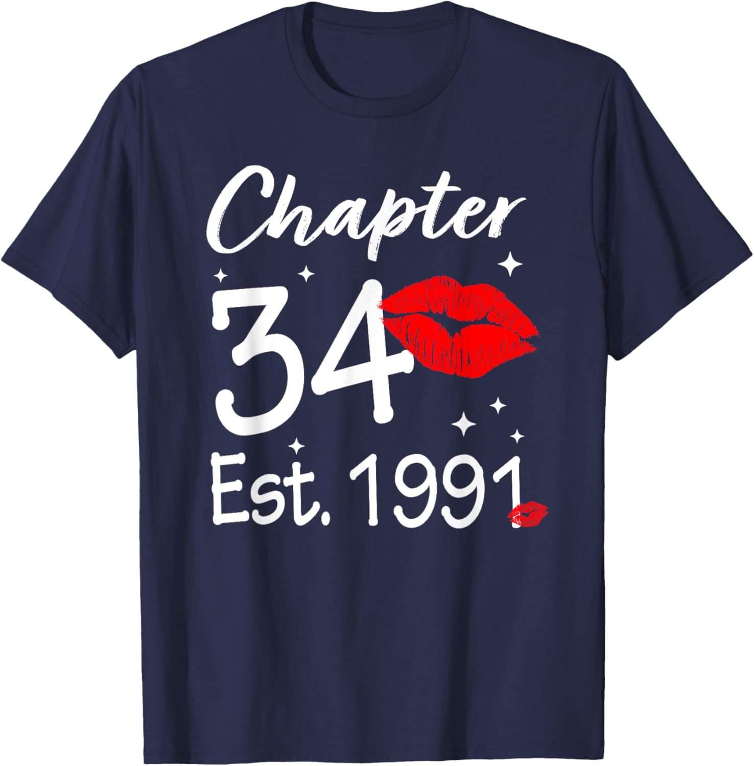Happy 34th Birthday T-Shirt for Women Chapter 34 Established 1991 - 12