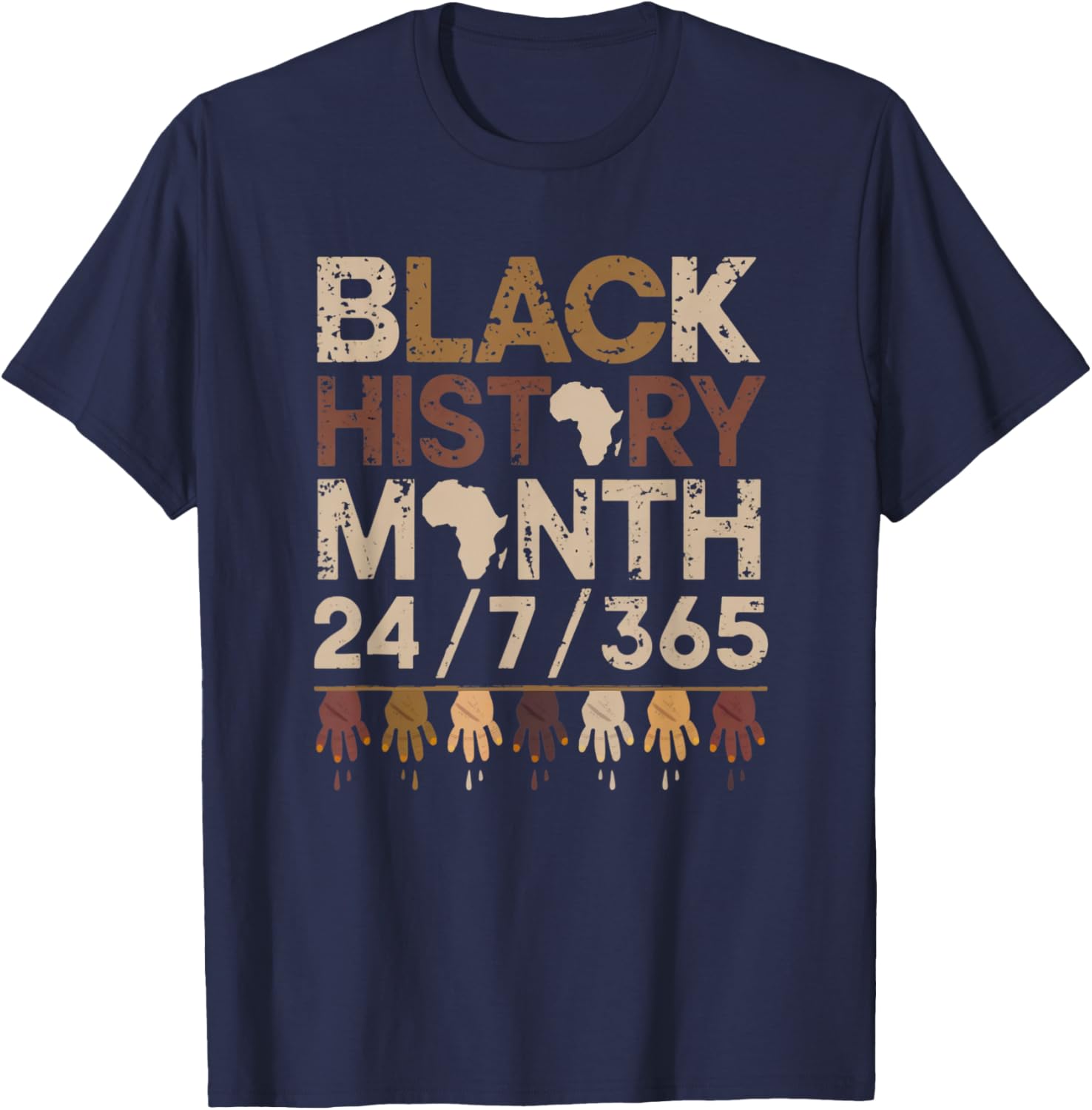 Black History Every Day Afro Motivation T-Shirt for Proud Wearers - 5
