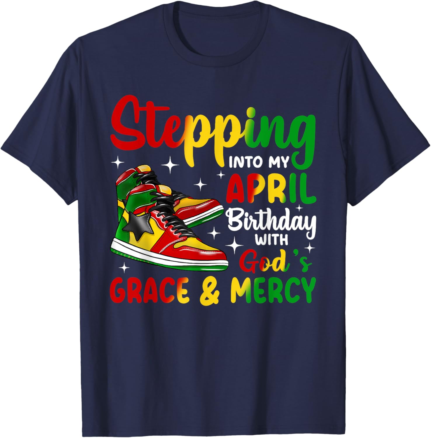 April Birthday T-Shirt for African American Women and Men - Stylish Gift - 5
