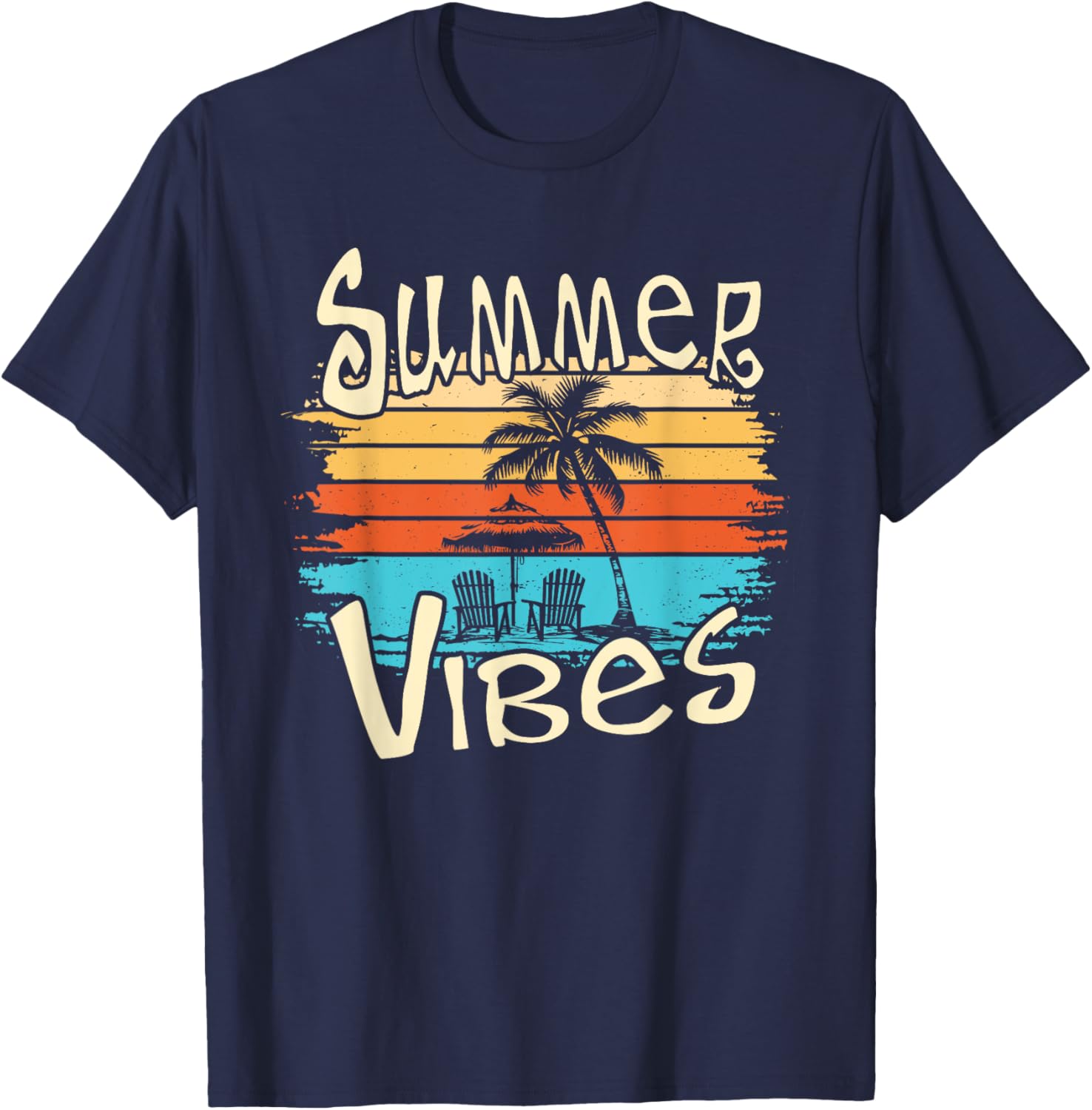 Summer Vibes Retro Palm Tree T-Shirt Perfect for Fun Sunshine Days - 10