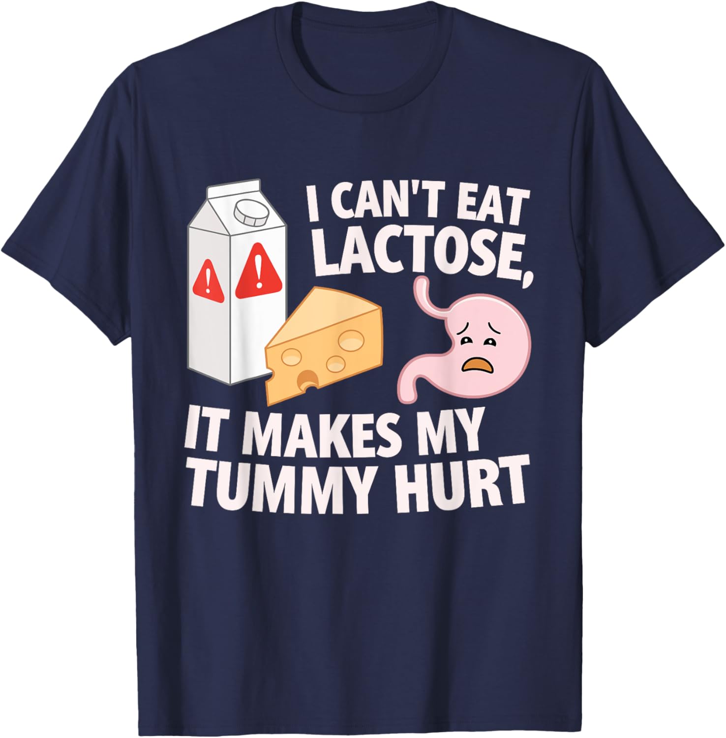 Lactose Intolerance T-Shirt for Boys - Cute Dairy Allergy Design - 2