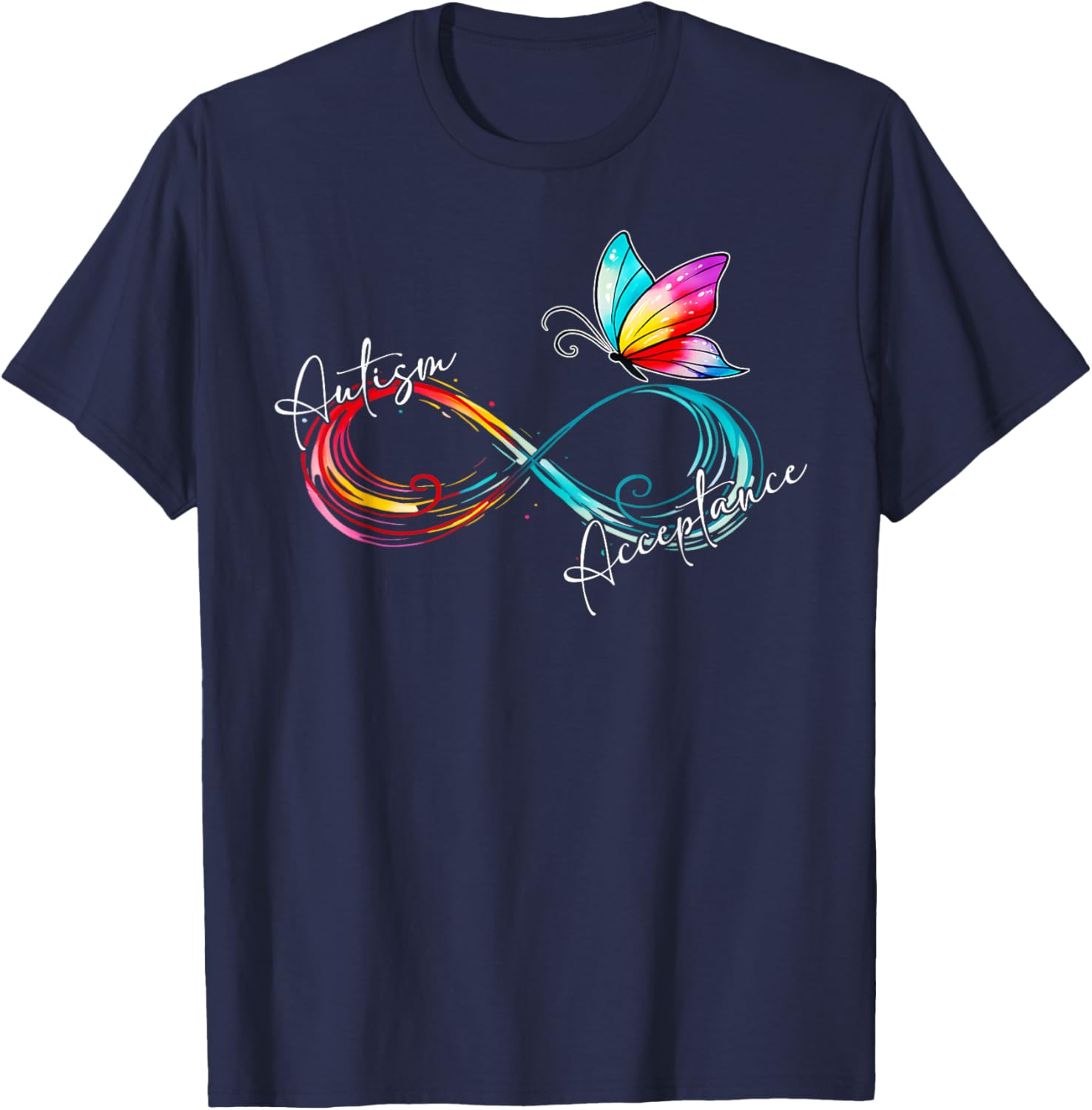 Red Autism Infinity Symbol T-Shirt for Women - Embrace Acceptance and Style - 12