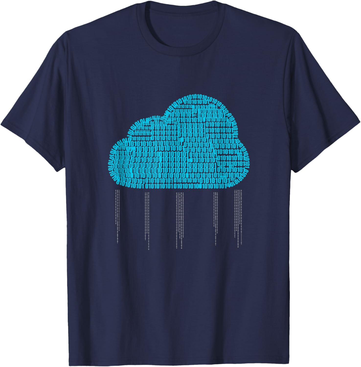Funny IT Developer T-Shirt for Men and Women - Binary Cloud Coder Design - 18
