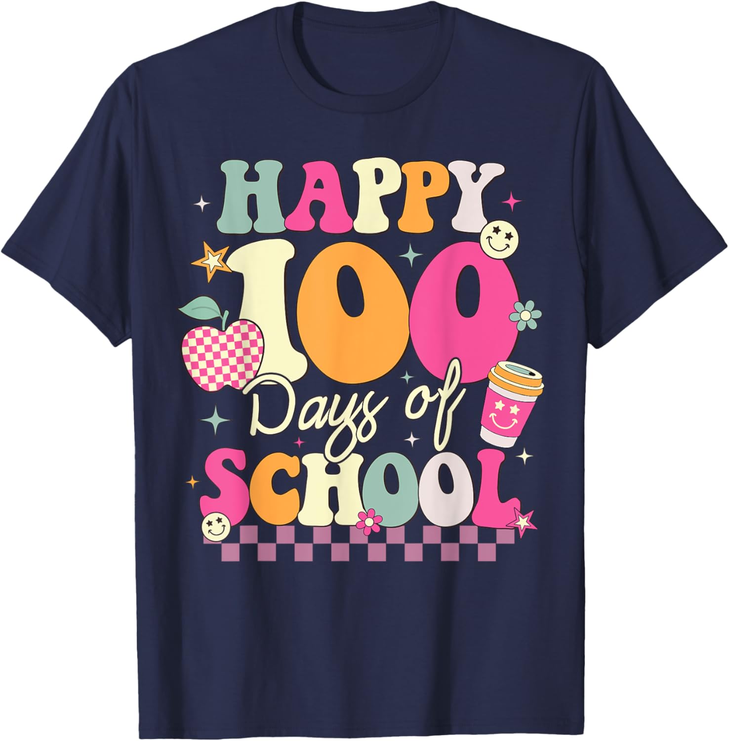 Happy 100th Day of School T-Shirt for Girls Fun Celebration Outfit - 20