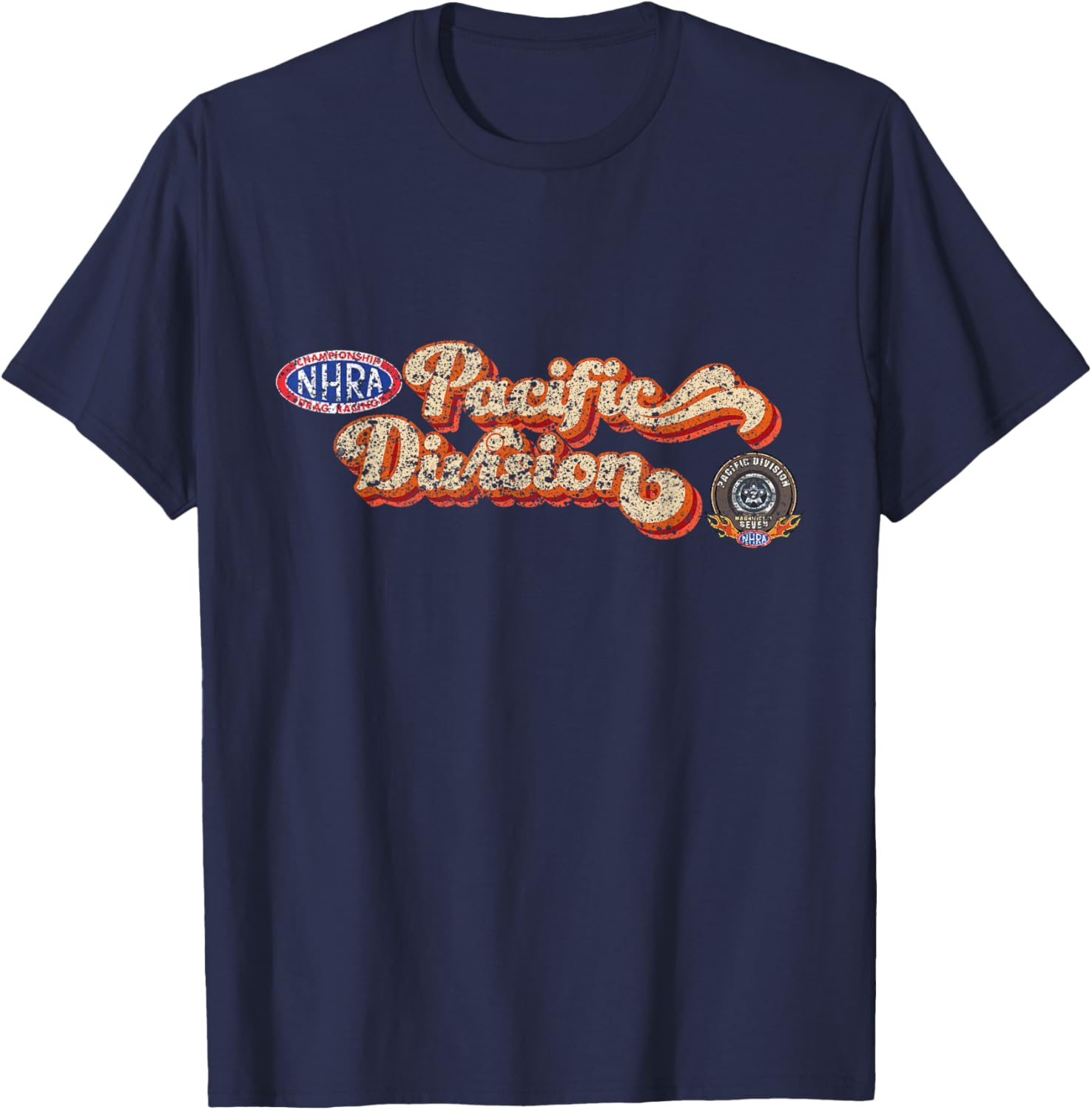 NHRA Pacific Division Vintage T-Shirt for Racing Enthusiasts and Fans - 25