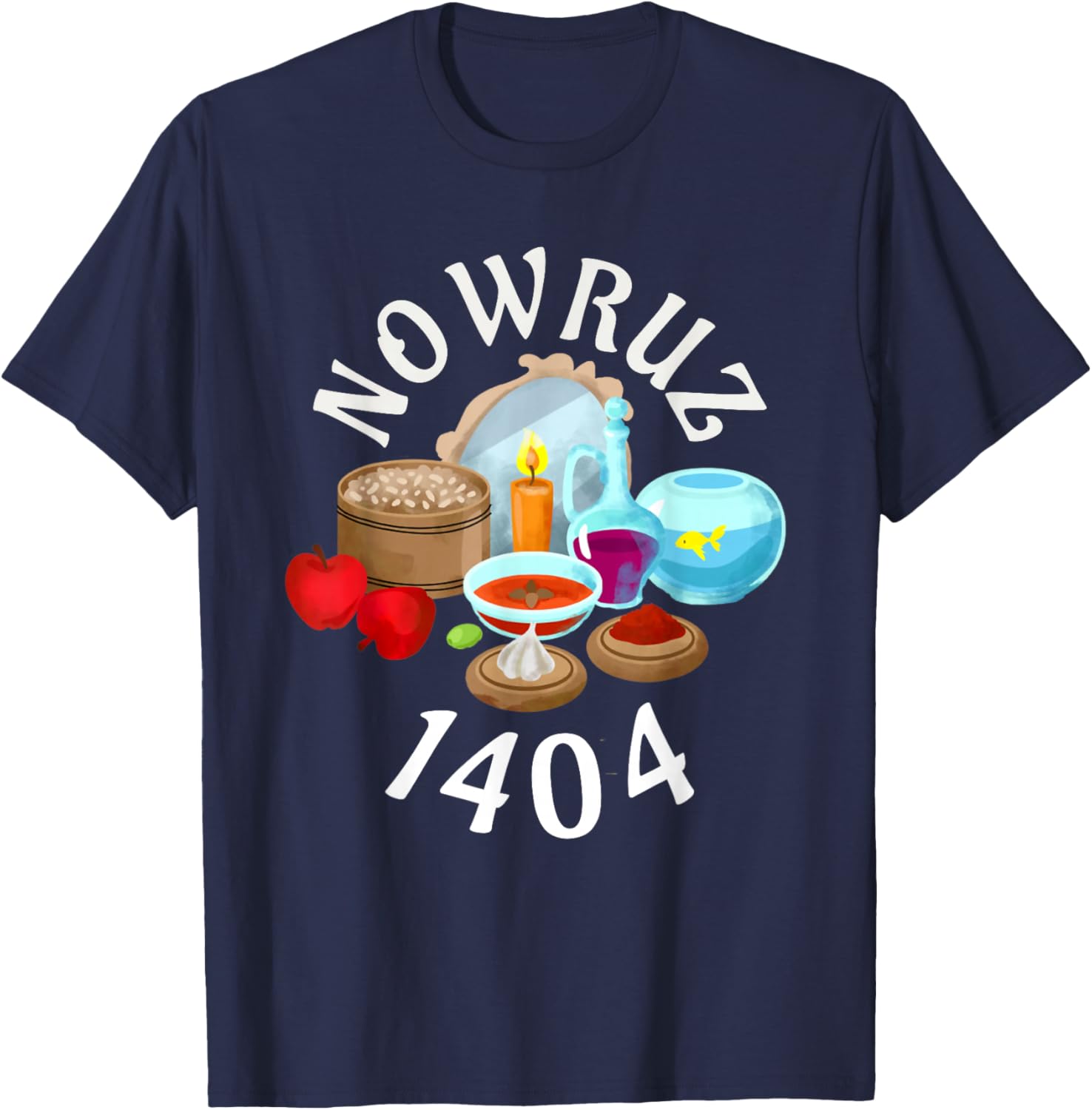 Myoan Unisex Persian Nowruz 1404 T-Shirt Celebrating Haft Sin Culture - 26