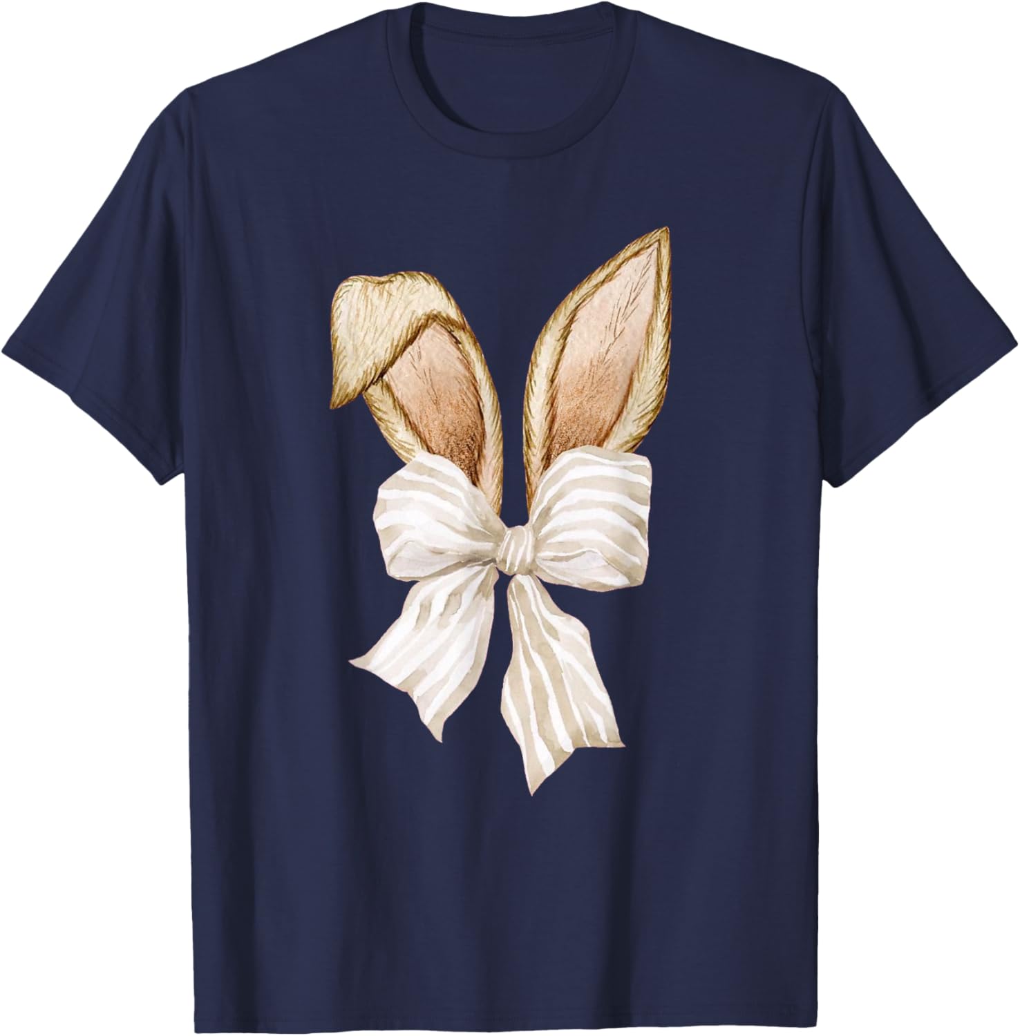 Coquette Bow Bunny Ears Rabbit Retro Easter Day T-Shirt for Kids - 23