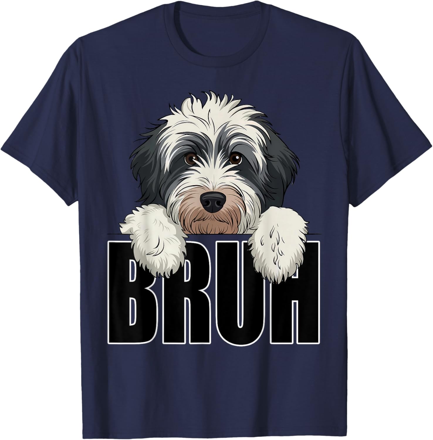 Funny Bruh Bernedoodle T-Shirt for Dog Lovers - Perfect for Boys and Kids - 9
