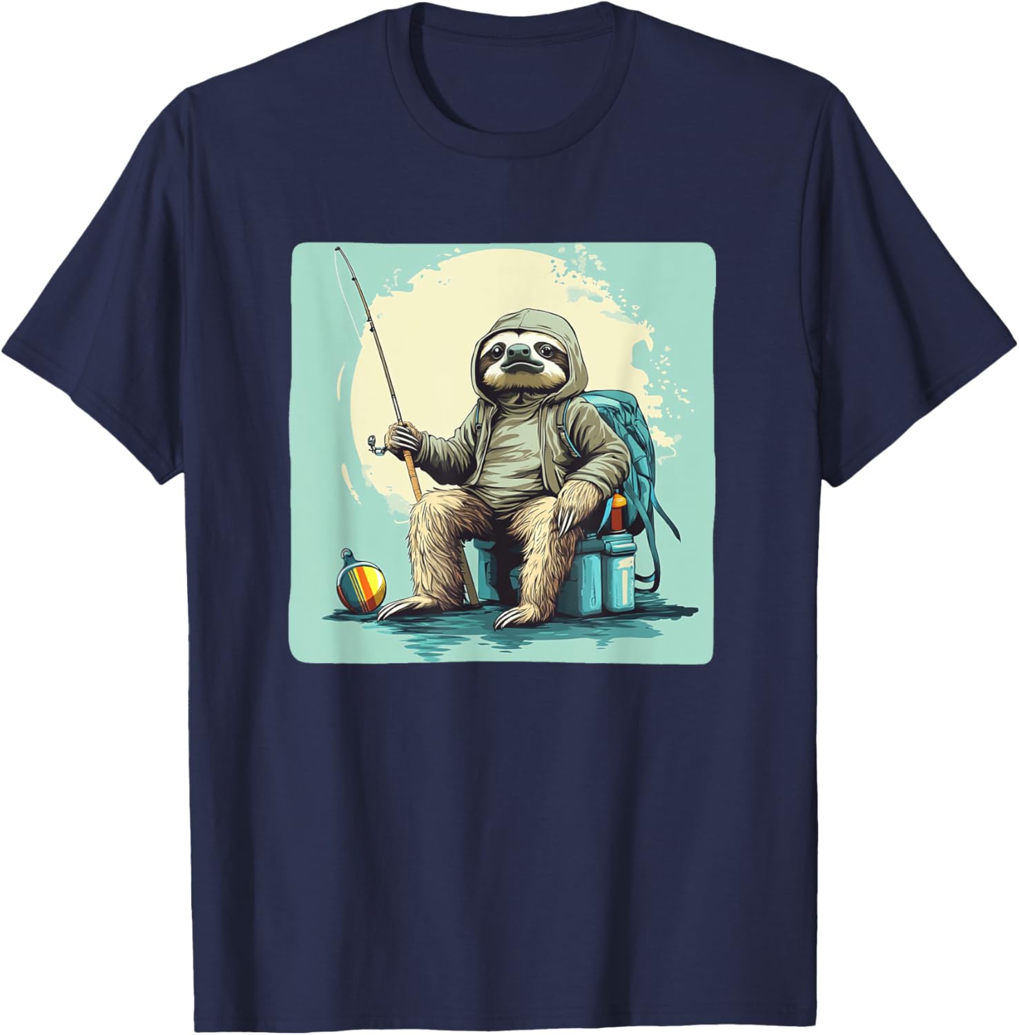 Fishing Sloth T-Shirt - Slow and Steady Wins the Catch Apparel - 22