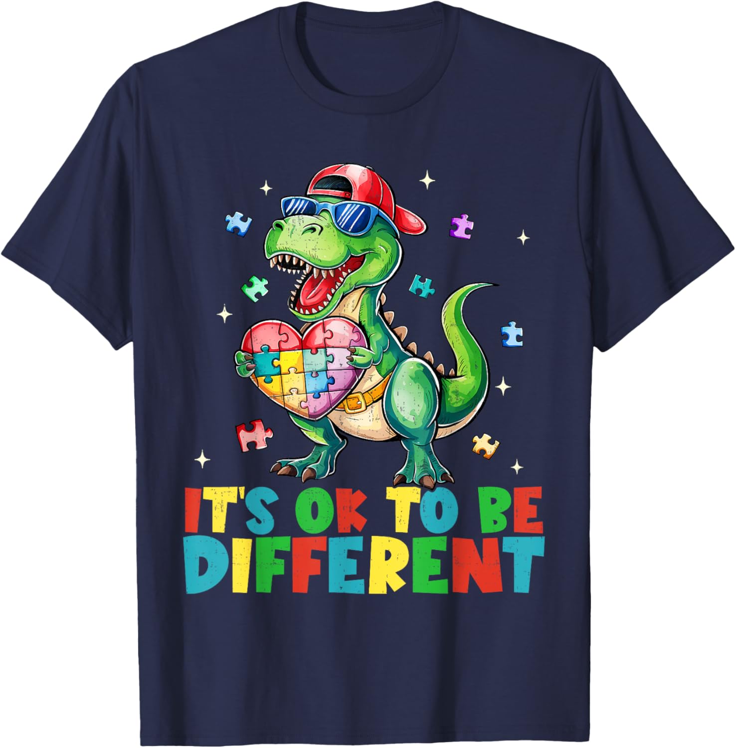 Funny It Is Ok To Be Different Autism Awareness T-Shirt for Kids Boys - 1