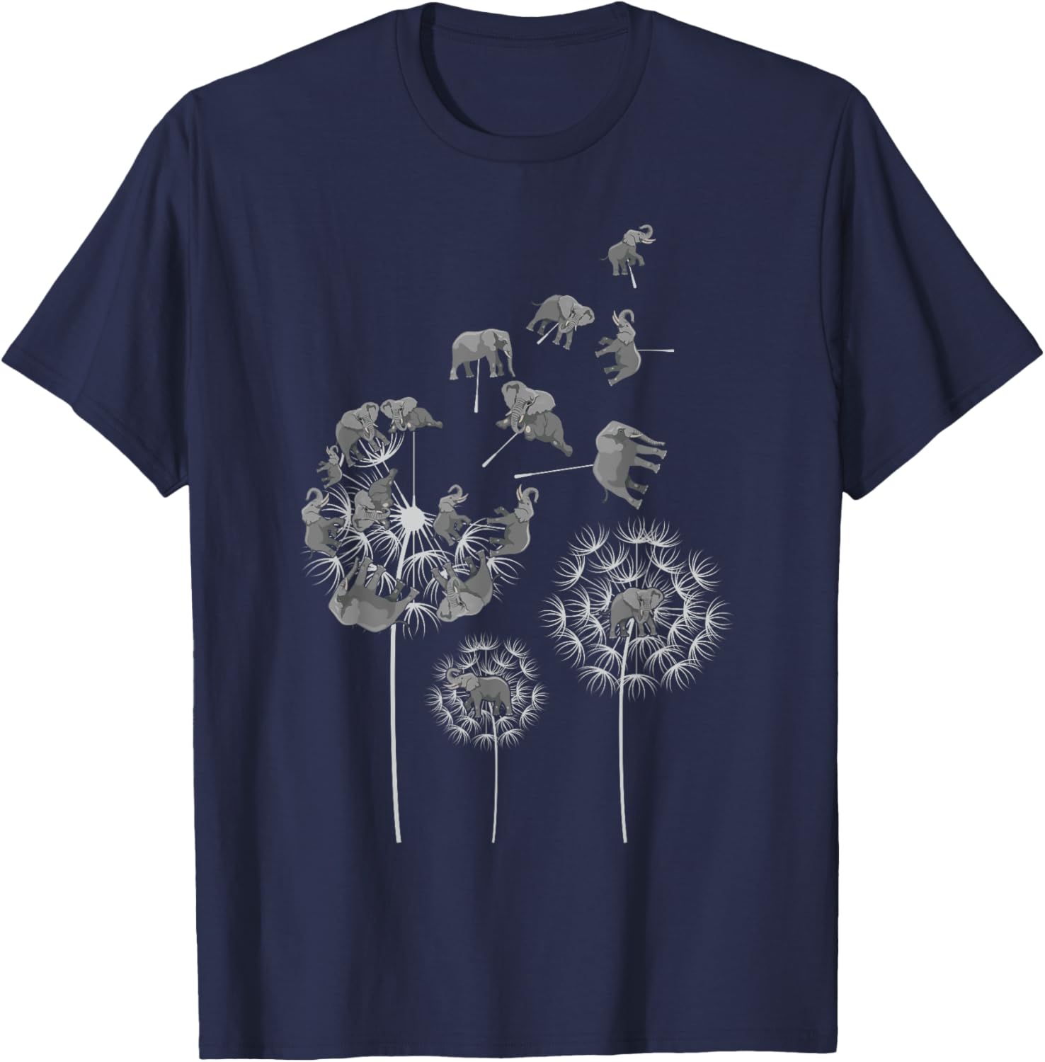 Dandelion Elephants T-Shirt for Elephant Lovers | Fun and Unique Design - 4
