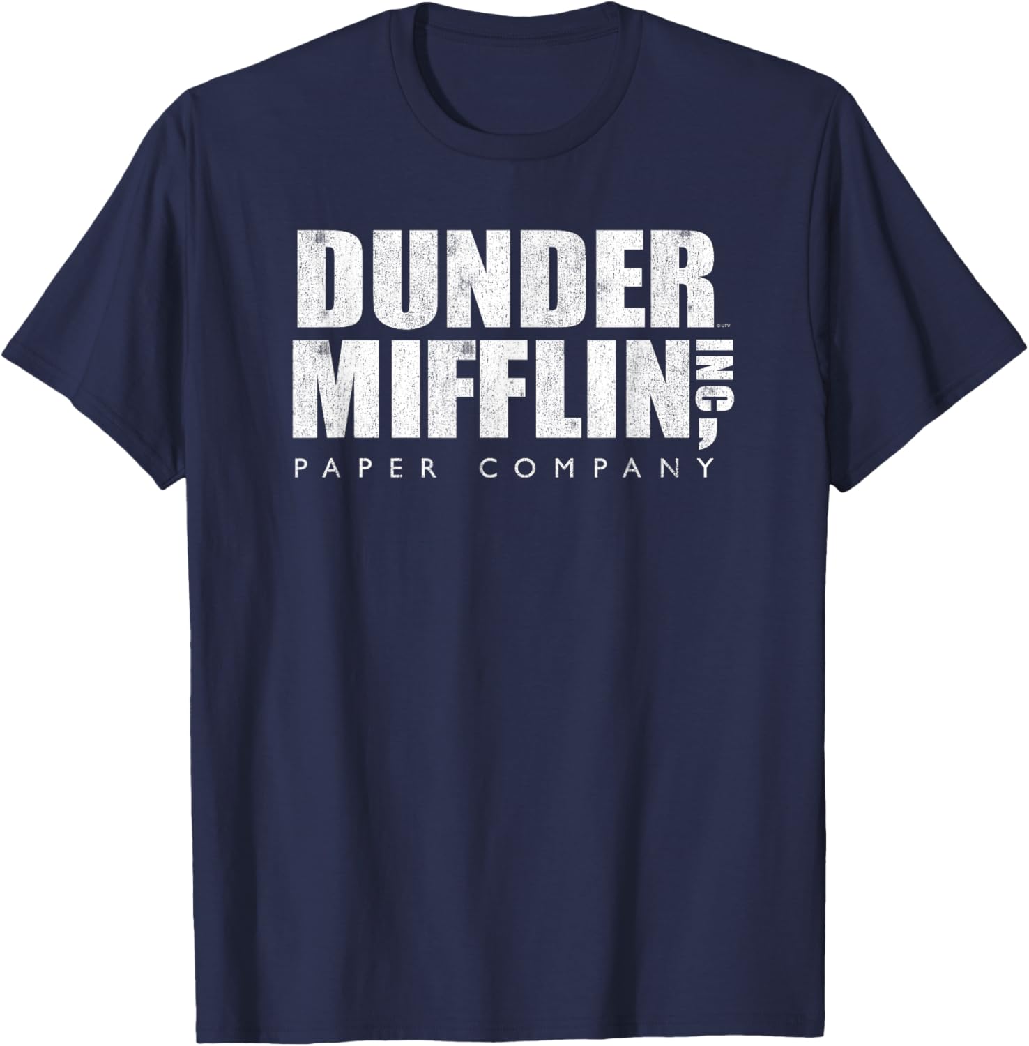 Dunder Mifflin Vintage T-Shirt for Office Fans - Unisex Casual Tee - 1