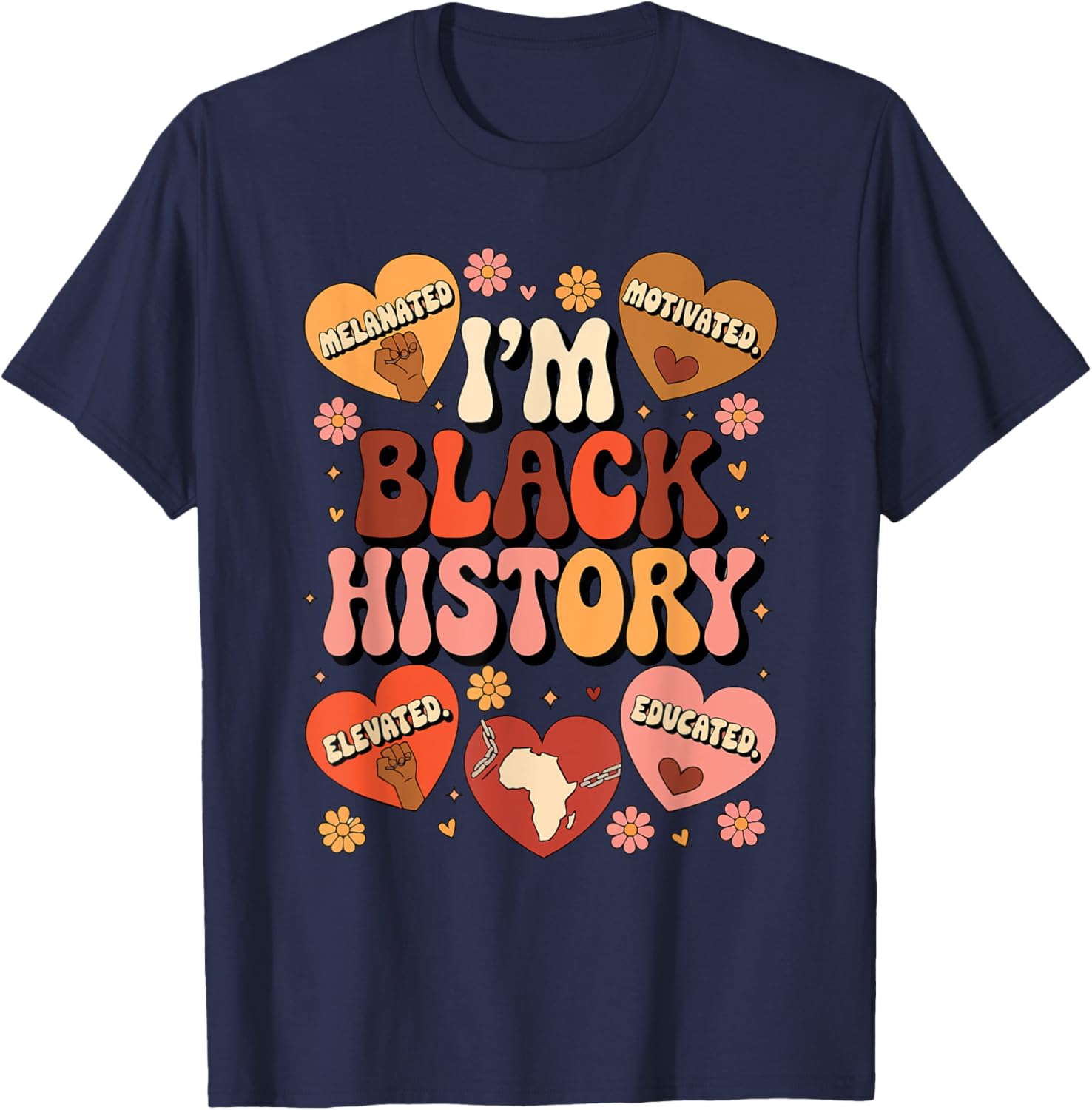 Black History Pride Afro Motivation T-Shirt for Empowered Style - 13
