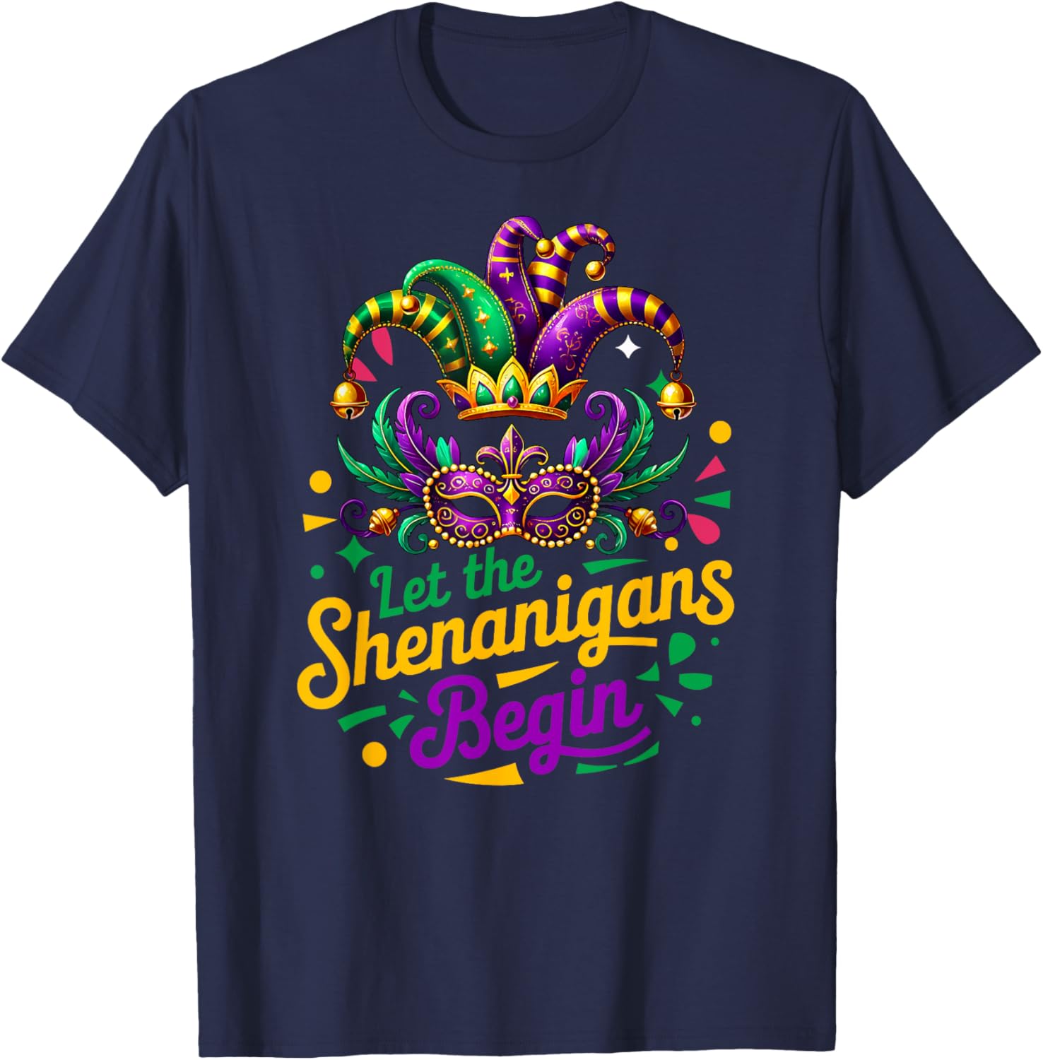 Mardi Gras Shenanigans T-Shirt for Men, Women, and Kids - 8
